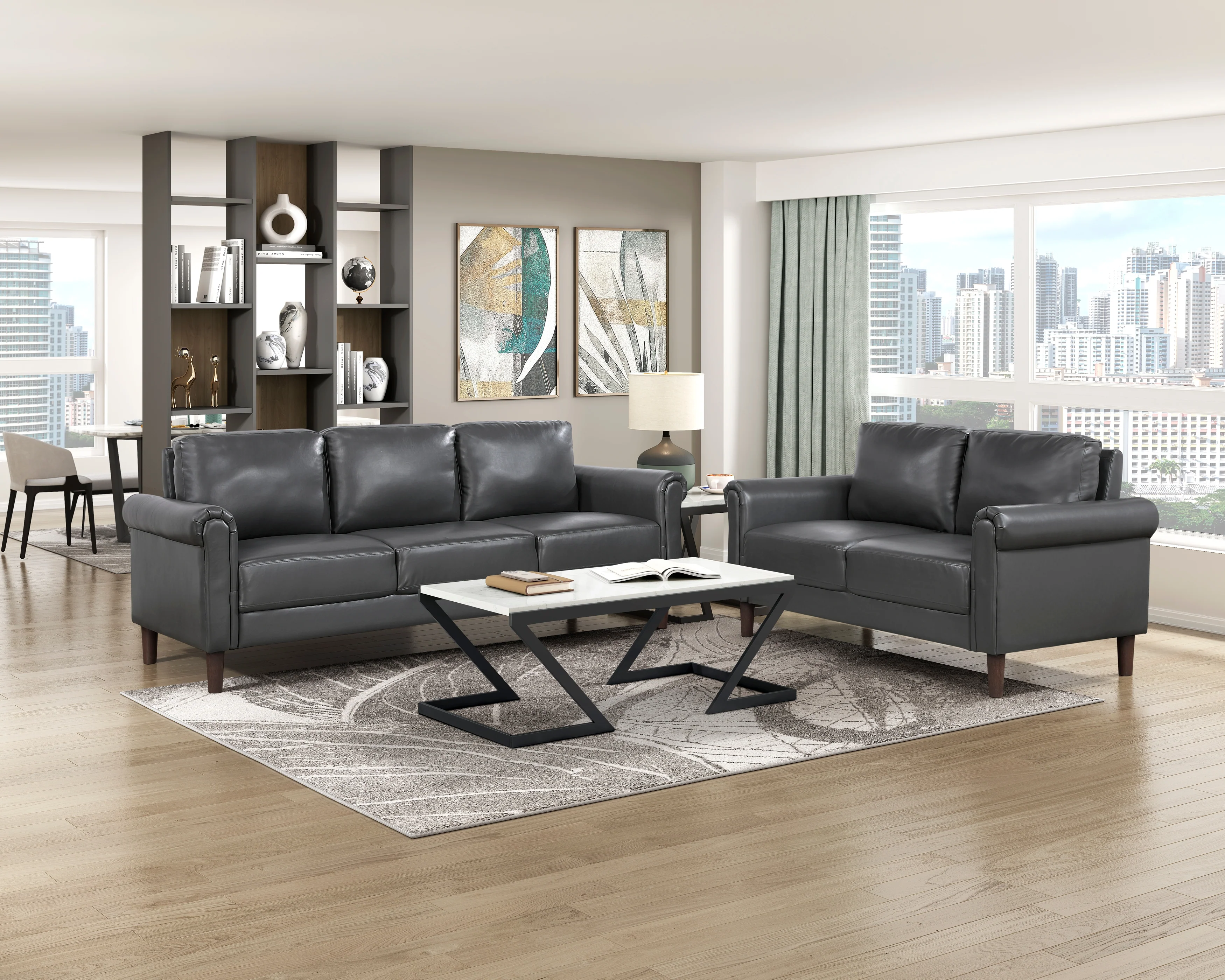 Hector Dark Gray Sofa - Image 4