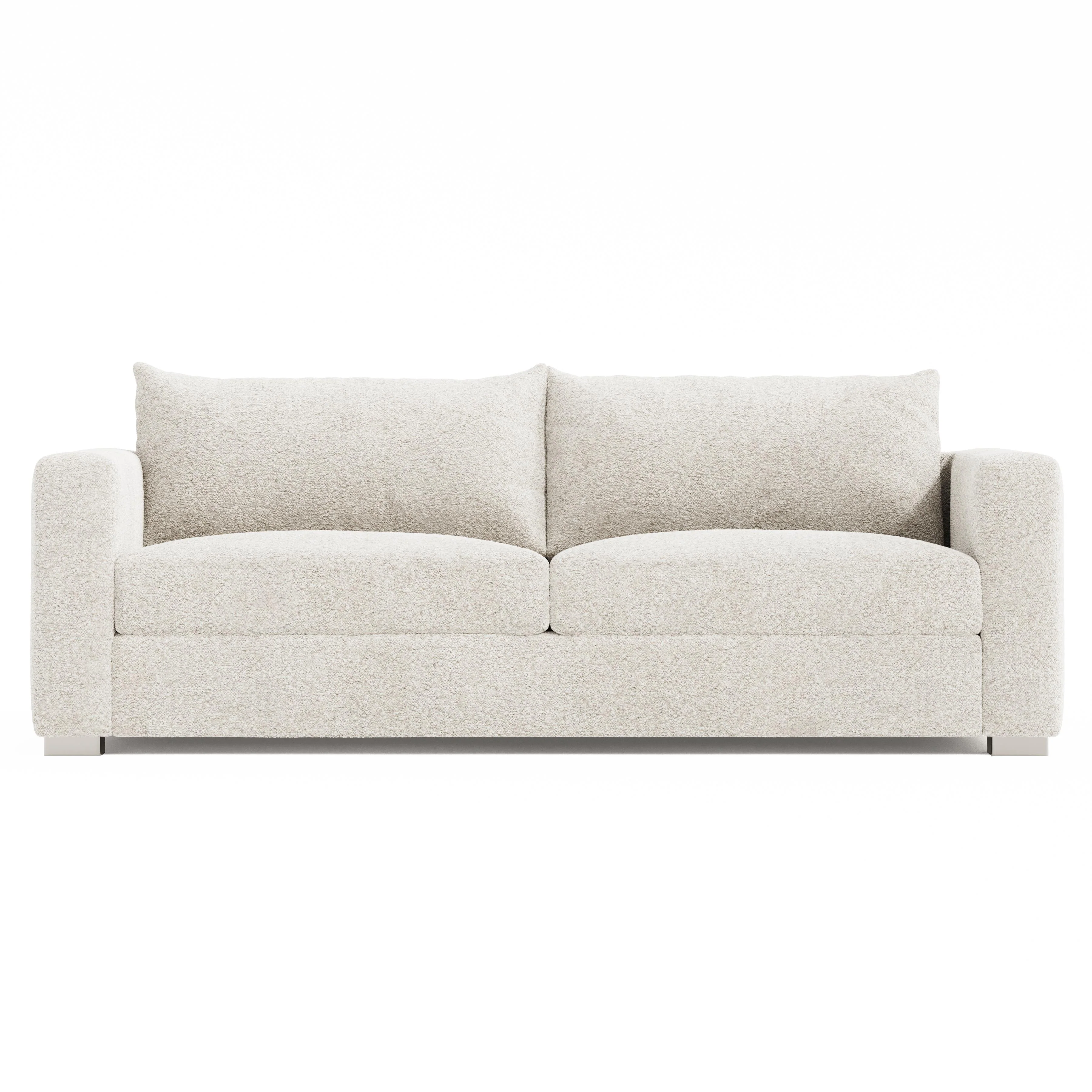 Helena White/Cream Fabric Sofa Metal Foot - Image 6