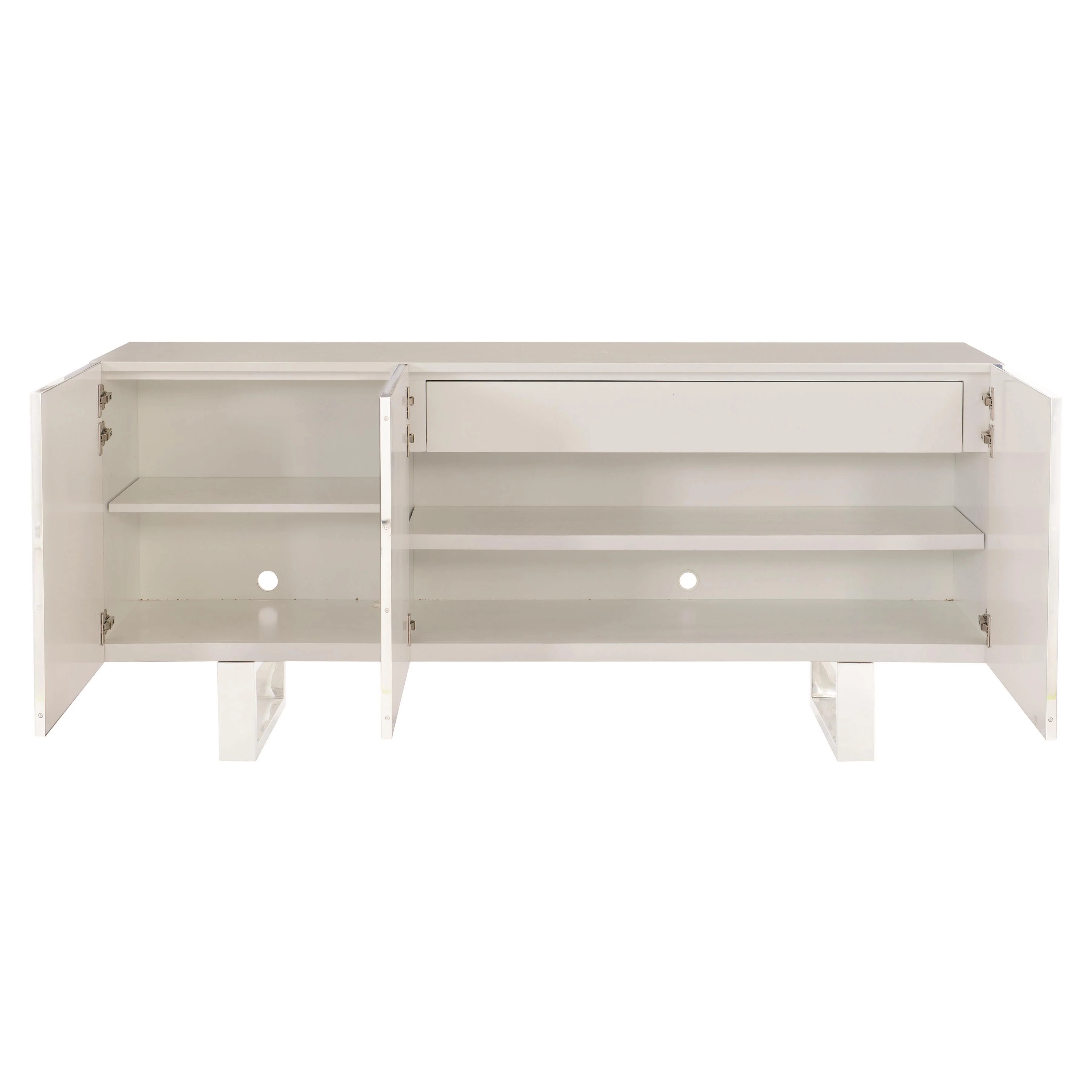 Helios White/Capiz Entertainment Credenza - Image 3
