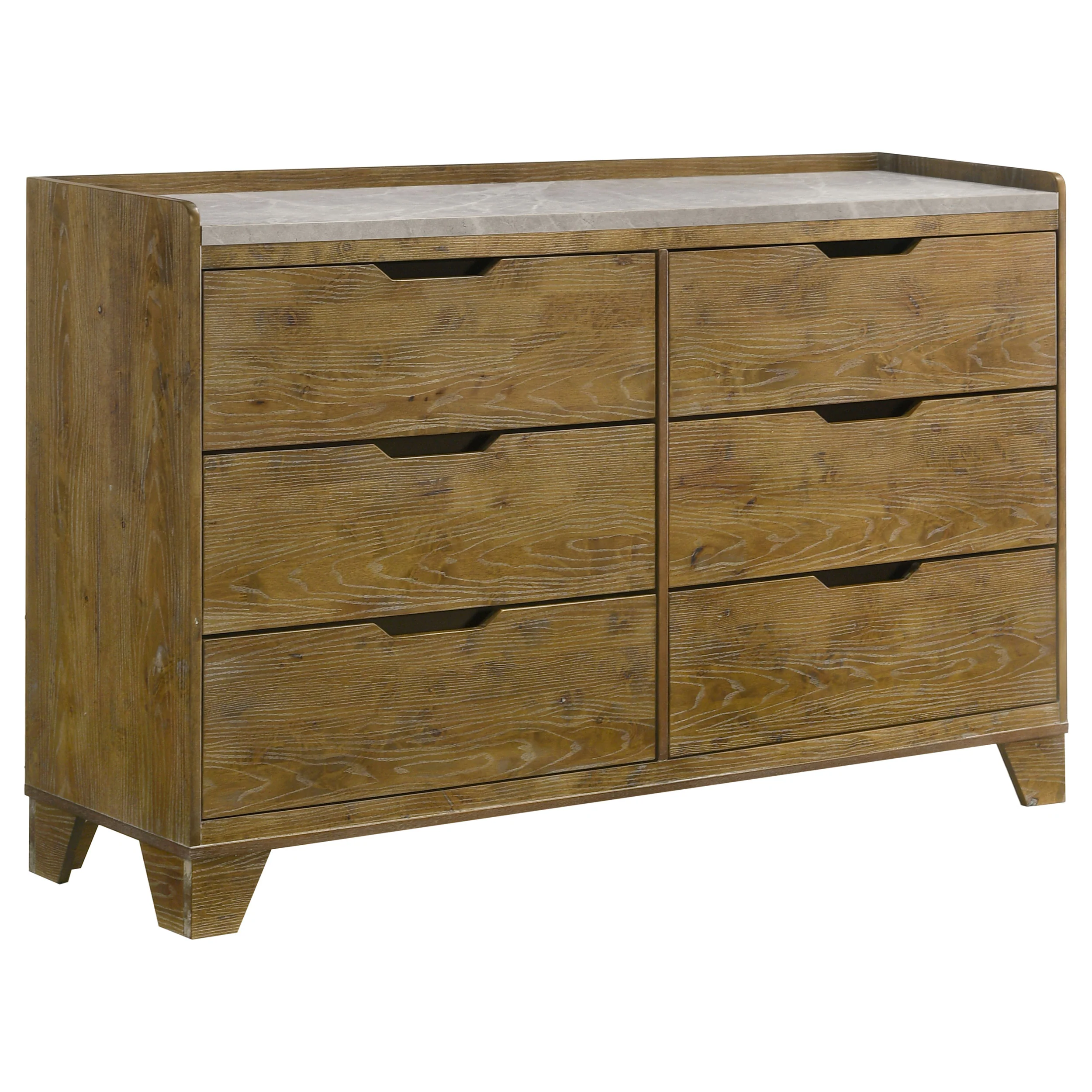 Henderson Medium Oak 5-piece Eastern King Bedroom Set - Image 7