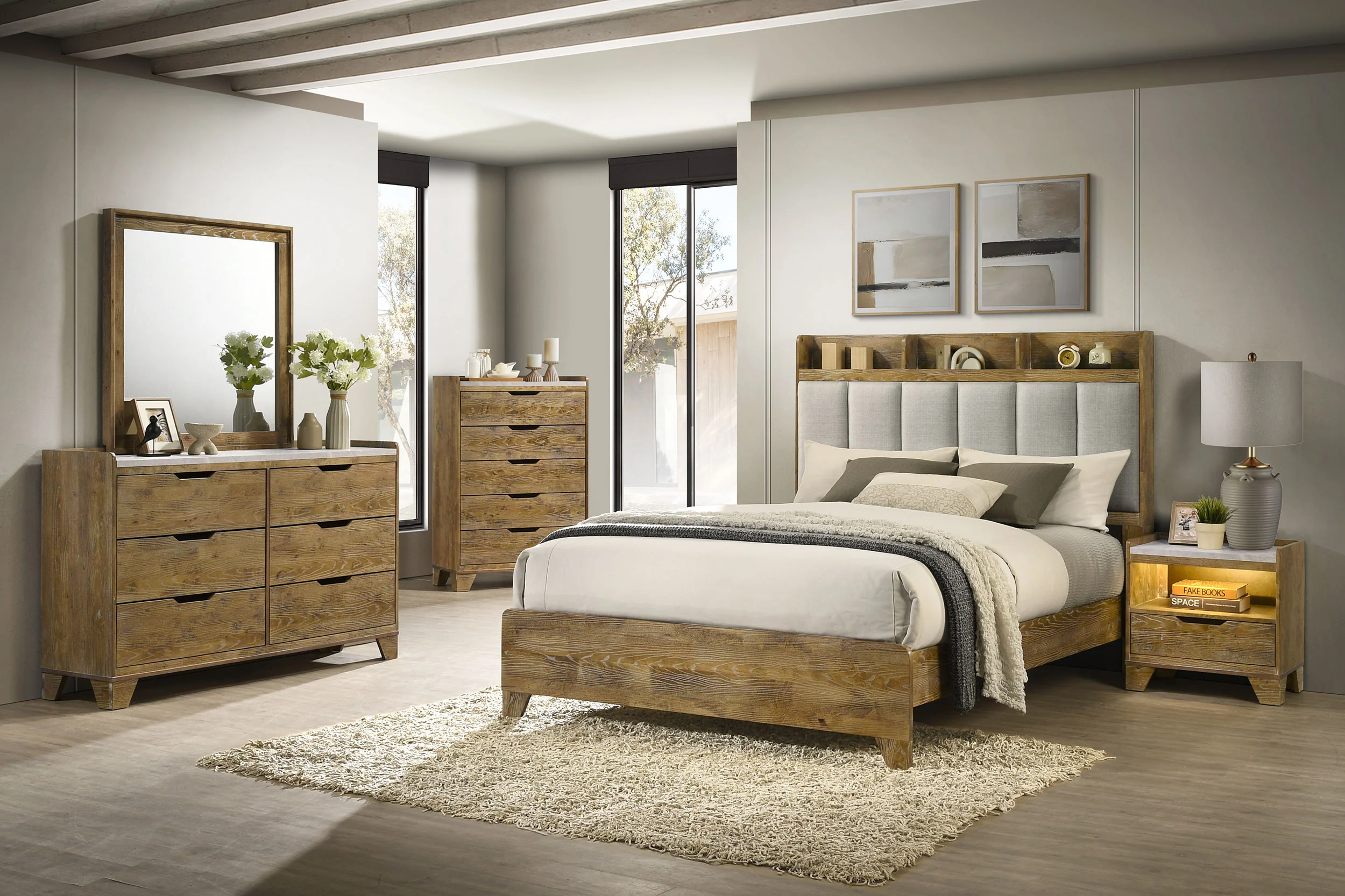 Henderson Medium Oak Dresser Mirror - Image 6
