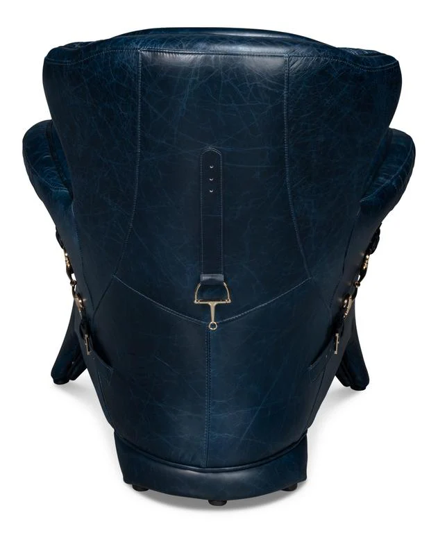 Hera Blue Arm Chair - Image 11