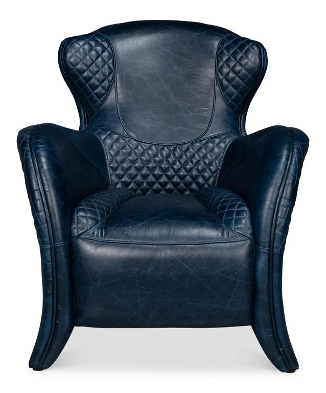 Hera Blue Arm Chair - Image 9