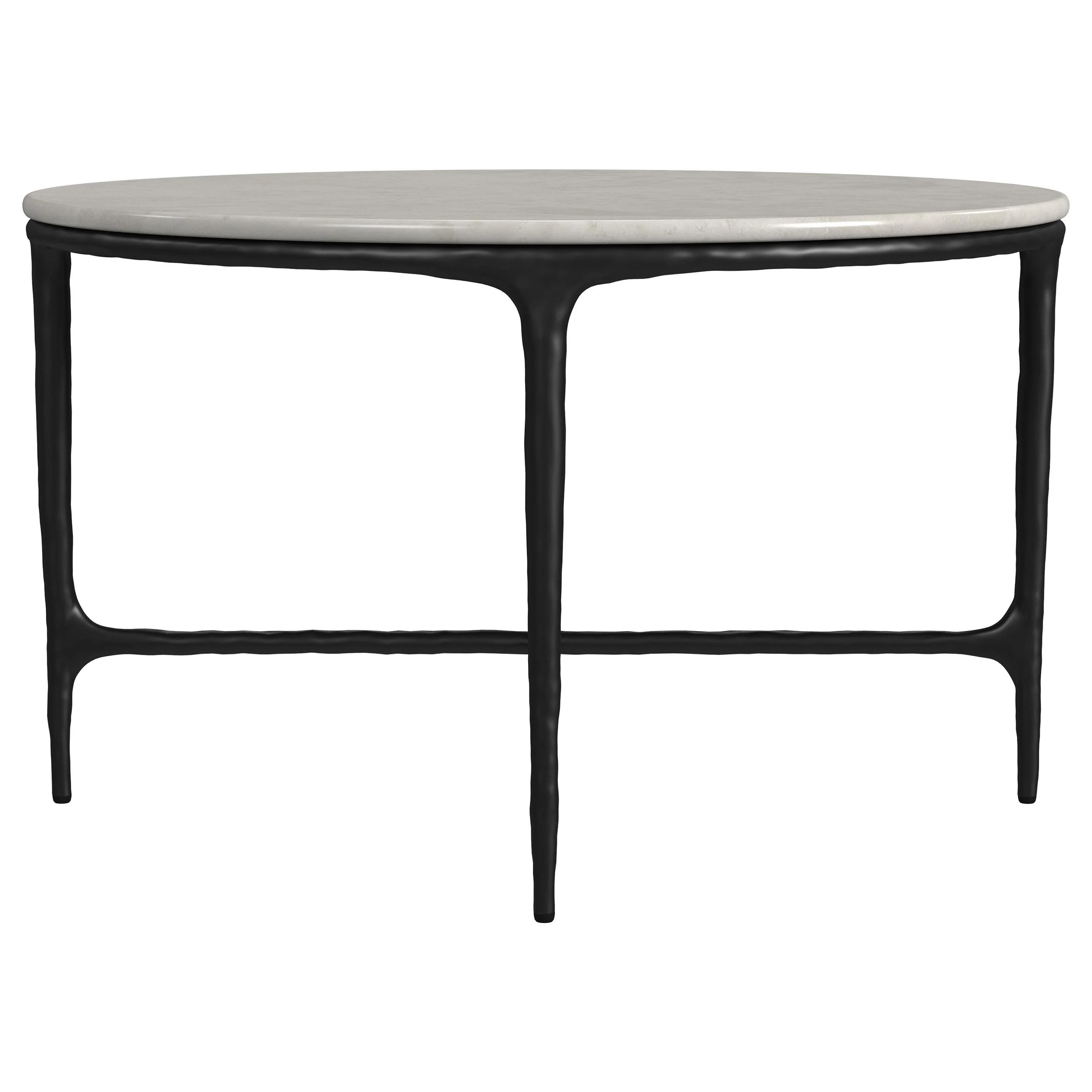 Hermas White 2-piece Round Marble Coffee and End Table Set - Image 11