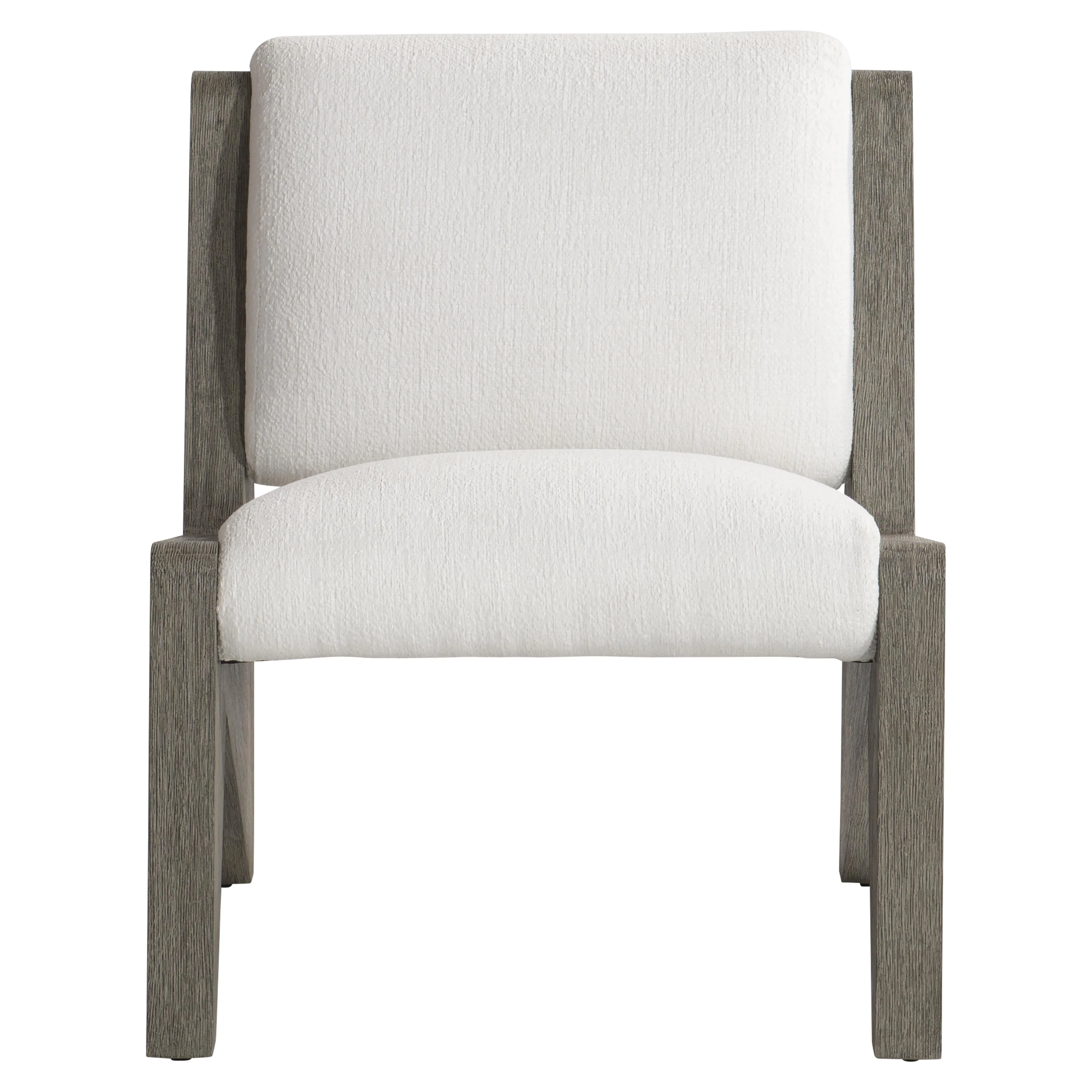 Hermosa Weathered Teak/White/Cream Outdoor Chair - Image 3