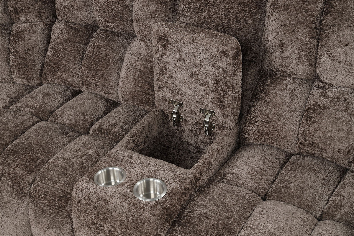 Hieronymus Dark Brown Power Sectional - Image 4