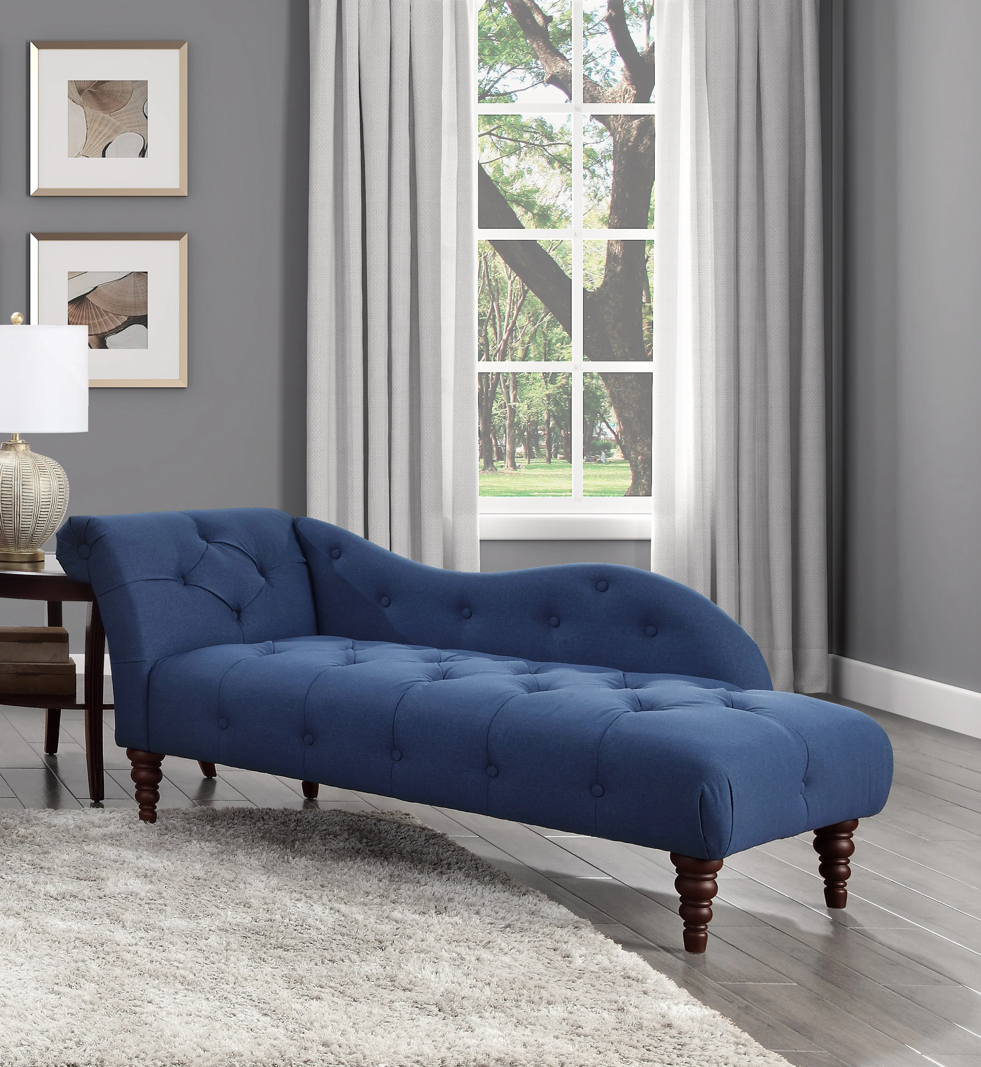 Blue Hill Blue Chaise - Image 5