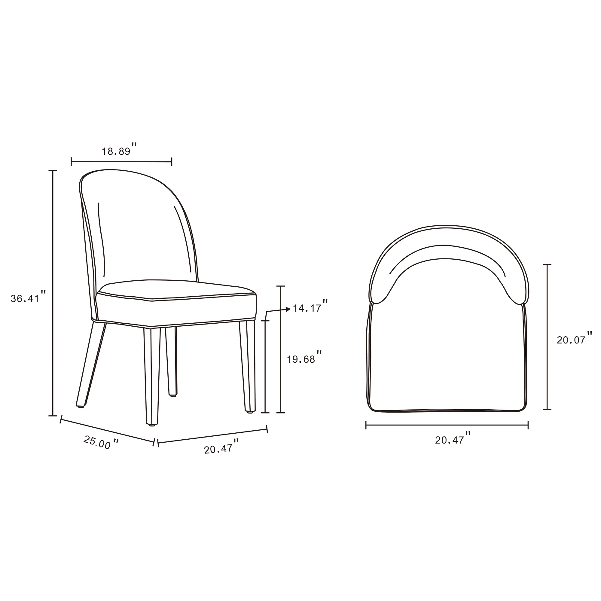 Hillman Dining Side and Arm Chairs in Light Blue - Set of 8 - Image 5