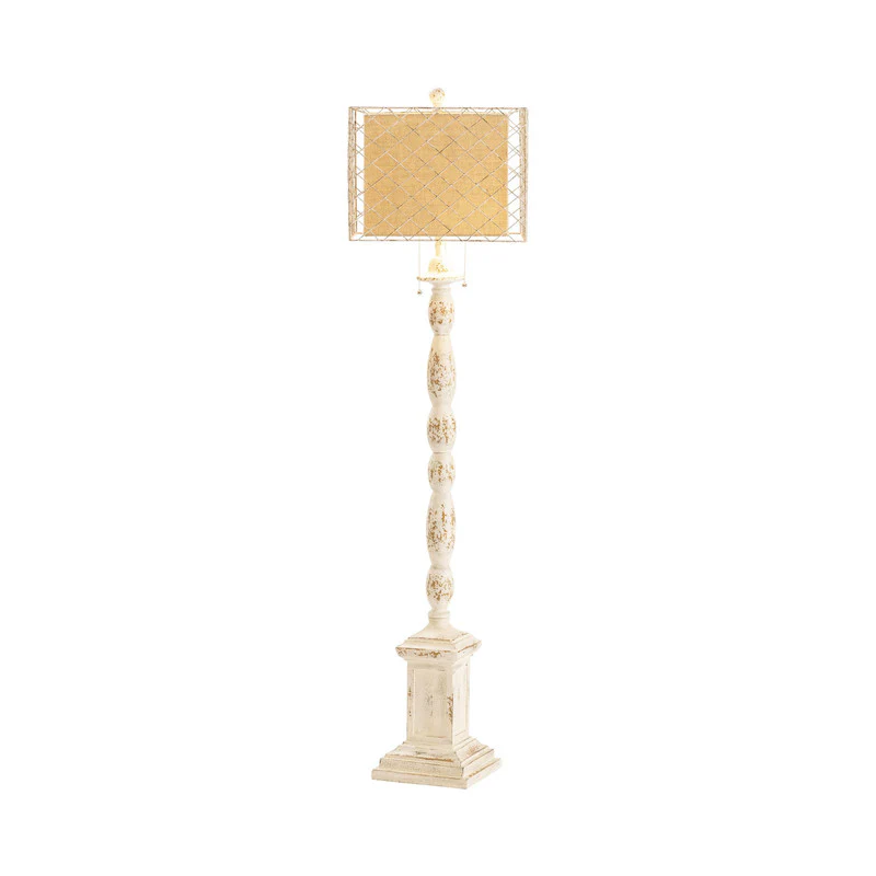 Holcomb Beige Floor Lamp - Image 3