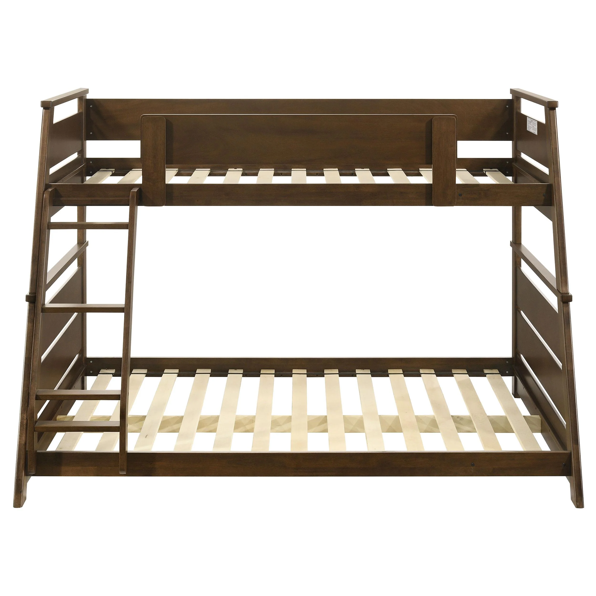 Holden Walnut Wood Veneer Twin Over Full Bunk Bed - Image 6