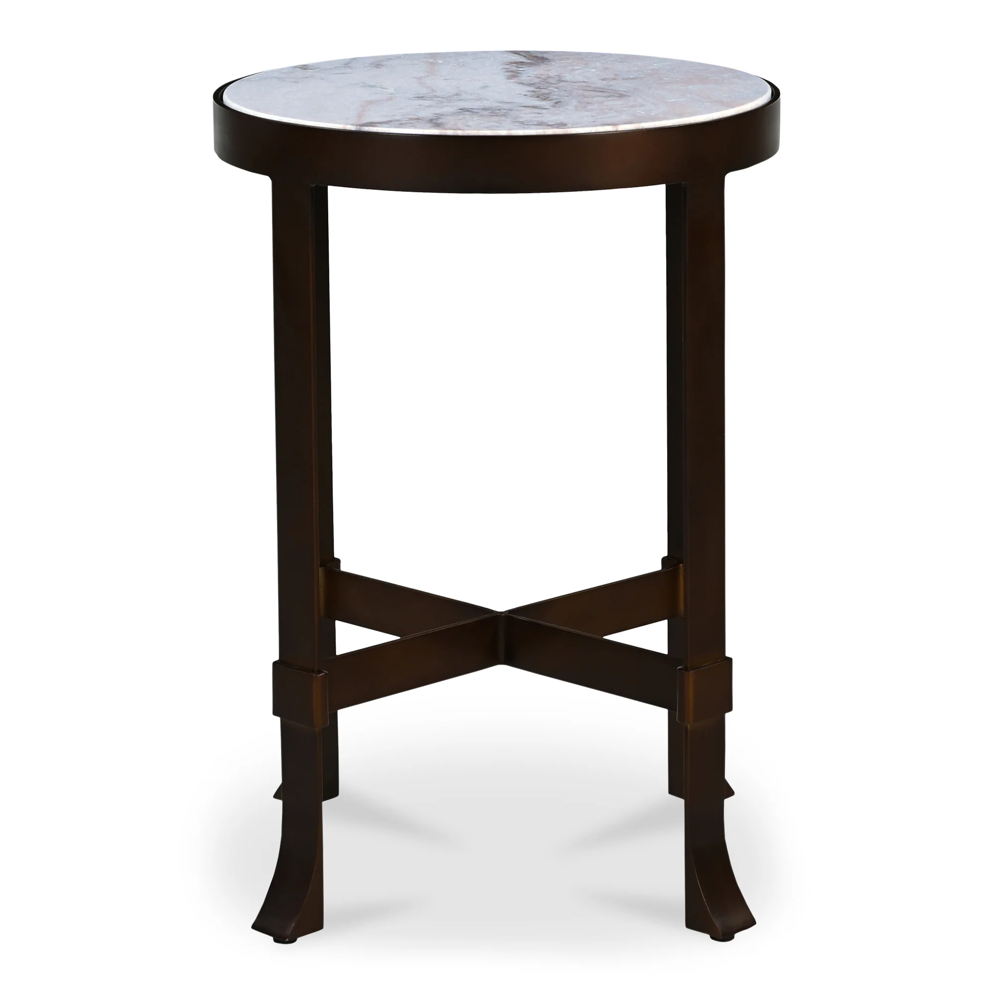 Holli White Marble Side Table - Image 4