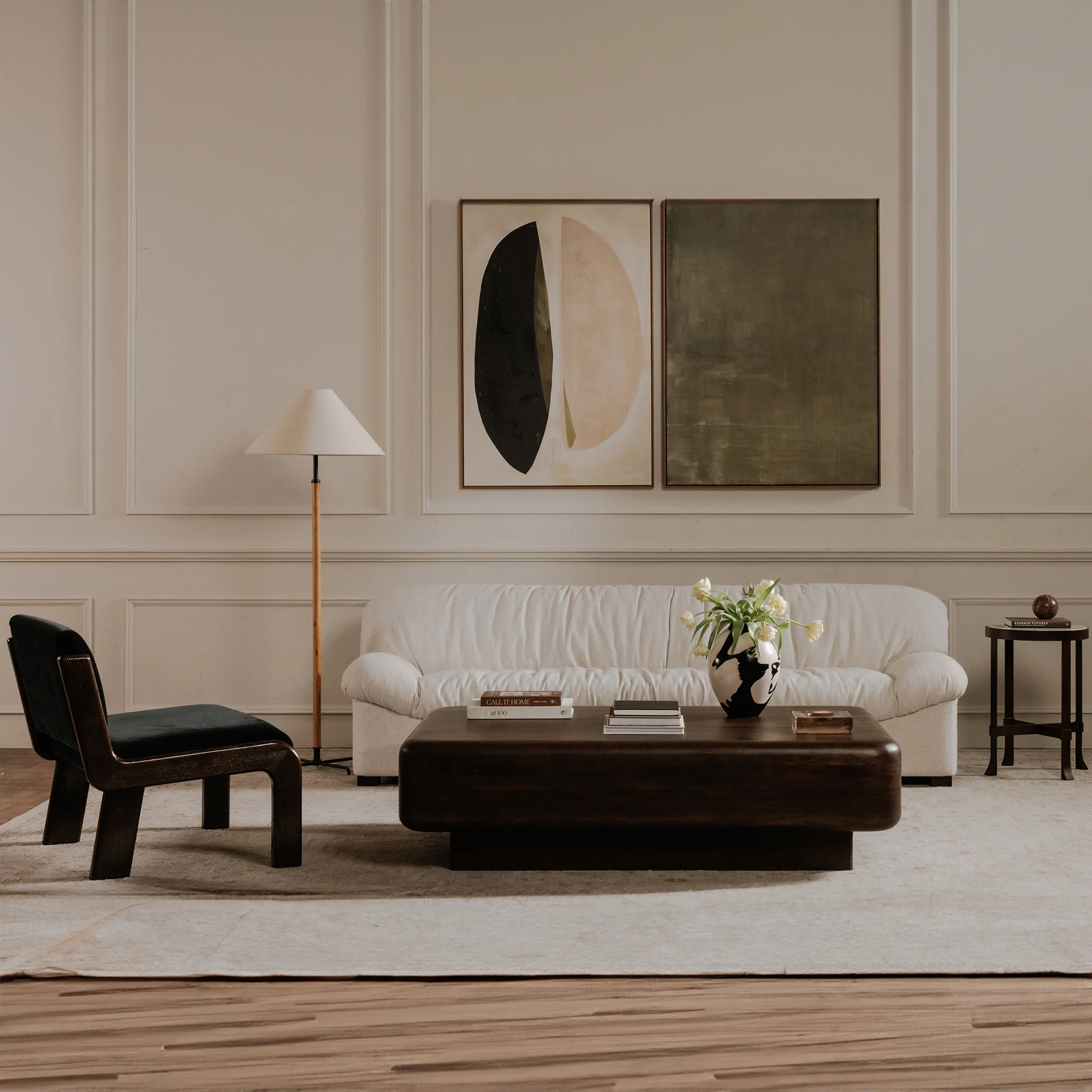 Holli White Marble Side Table - Image 9