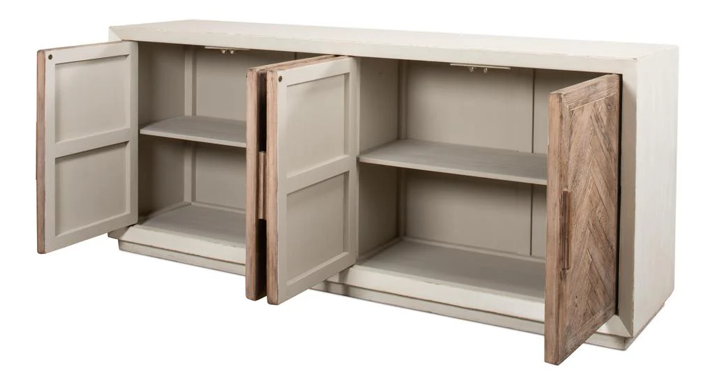 Hollis White 4 Door Sideboard - Image 3