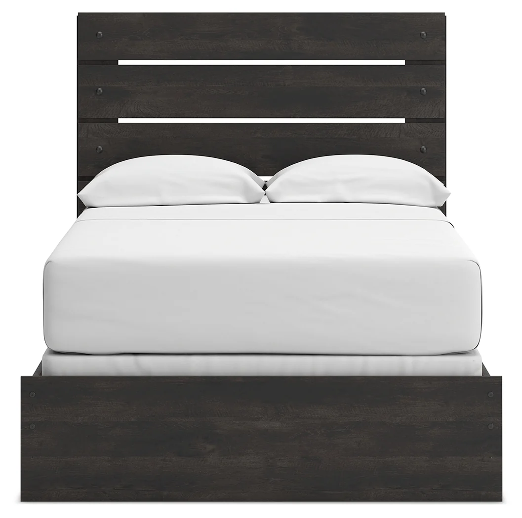 Hollivern Dark Gray Full Panel Bed, Dresser and Mirror (Online Special Price) - Image 9
