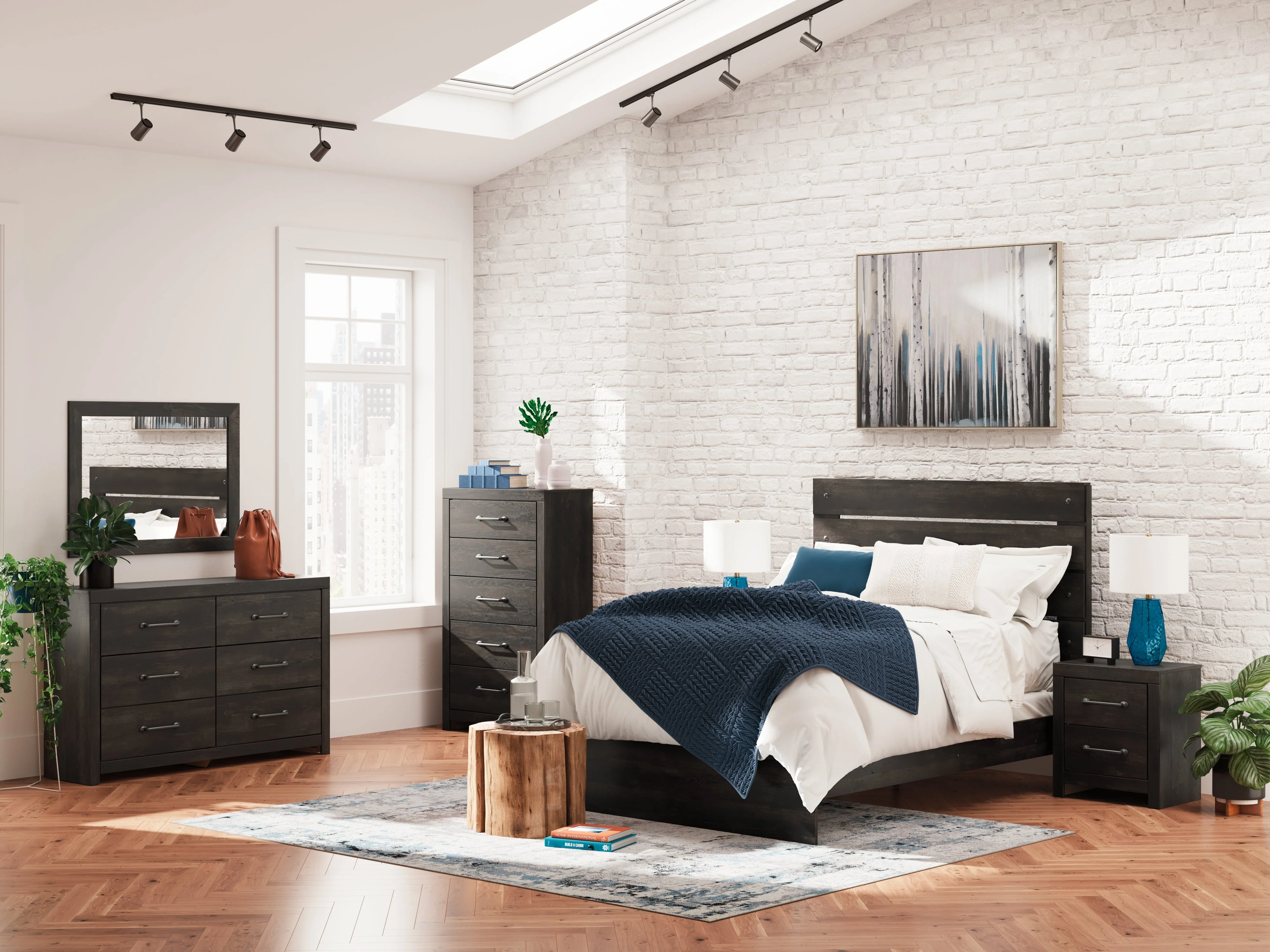 Hollivern Dark Gray Queen Panel Bed (Online Special Price) - Image 10
