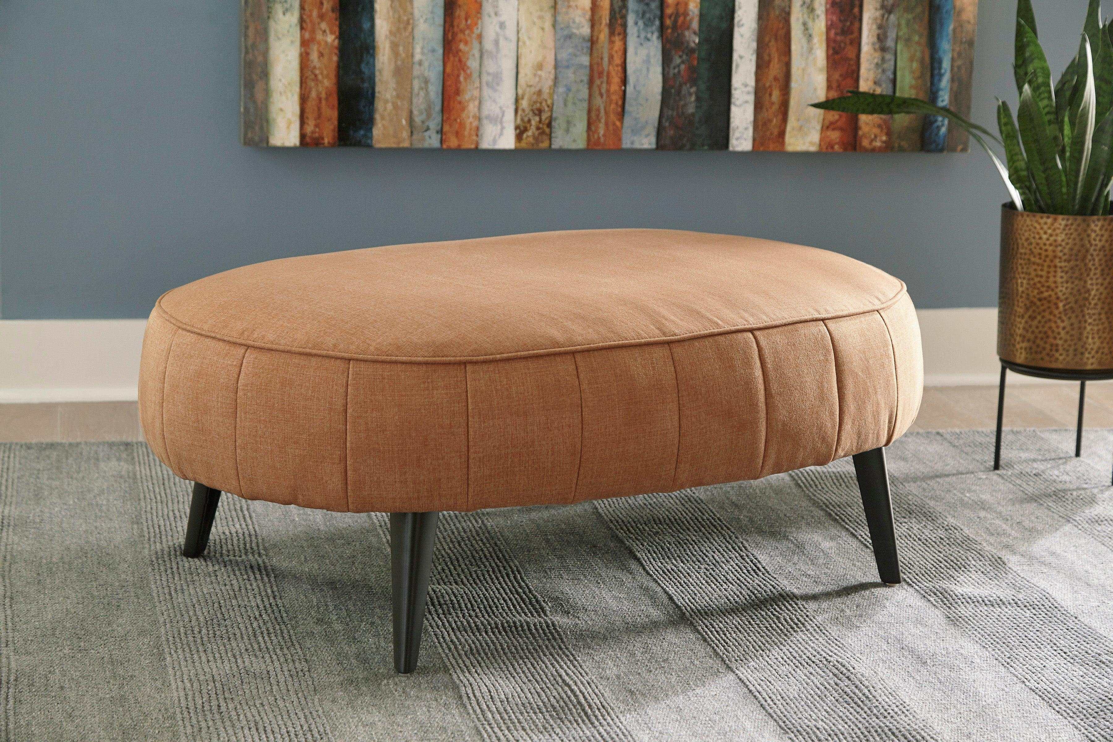 Hollyann Gray Oversized Accent Ottoman (Online Special Price) - Image 9