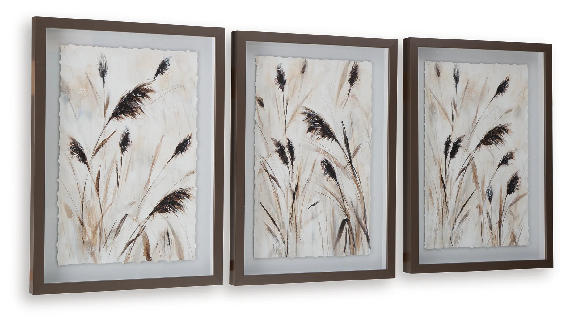 Honslow Brown/Black/White Wall Art Set (Set of 3) - Image 3