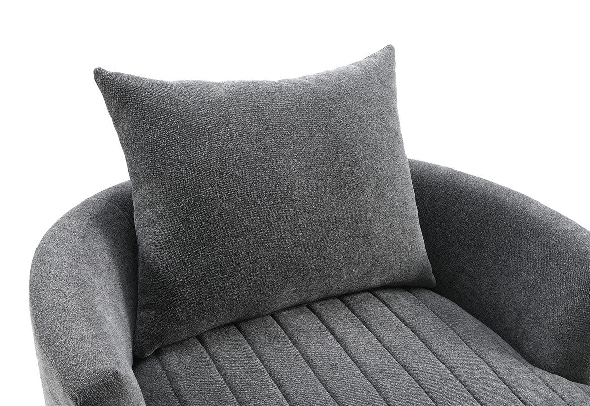 Hoople Dark Gray Swivel Chair - Image 7