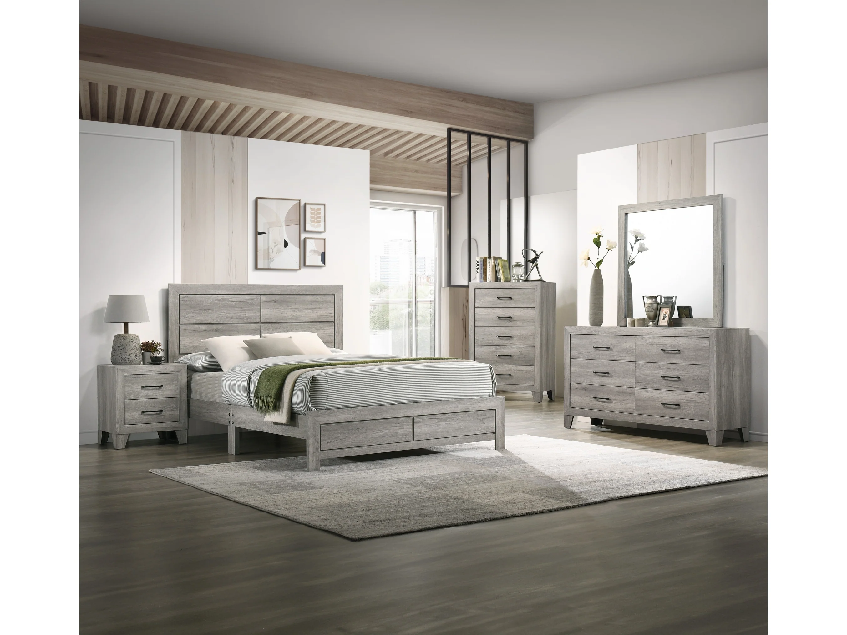 Hopkins Driftwood Platform Bedroom Set