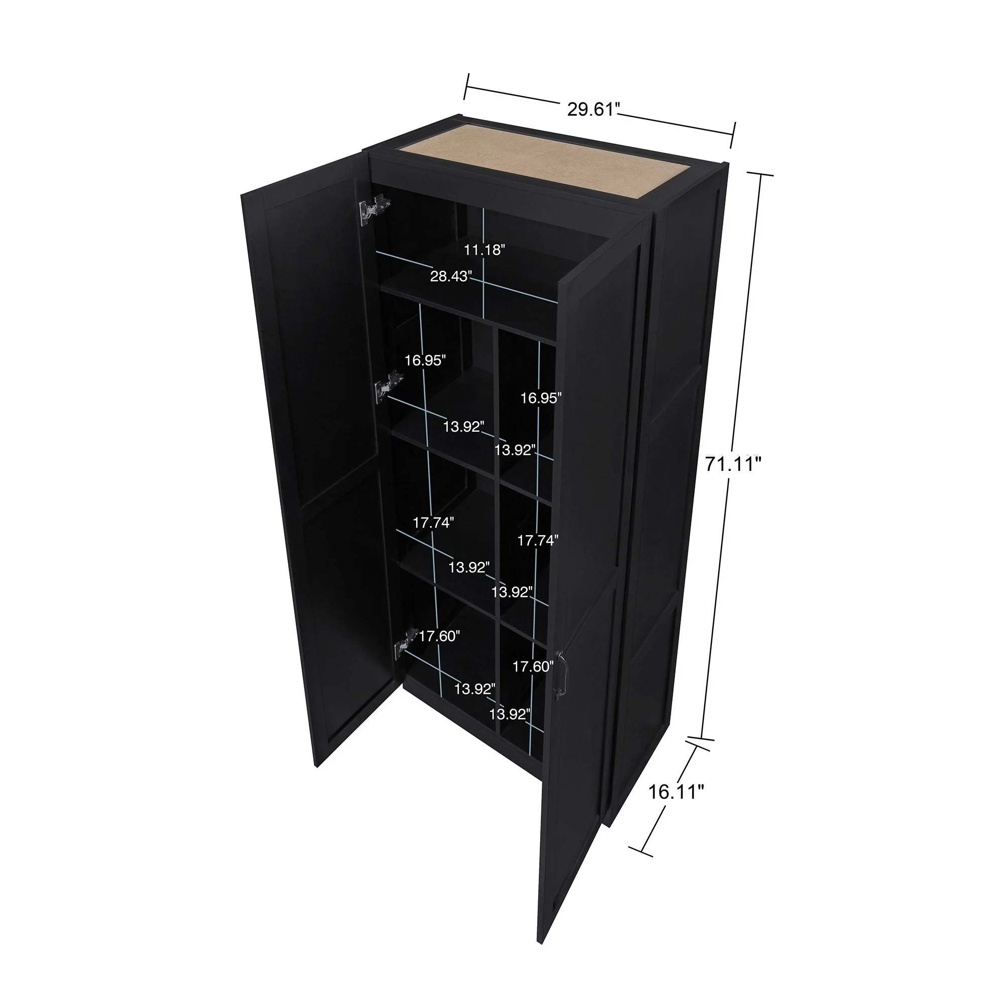 Hopkins Storage Closet 2.0 in Black (set of 2) - Image 3