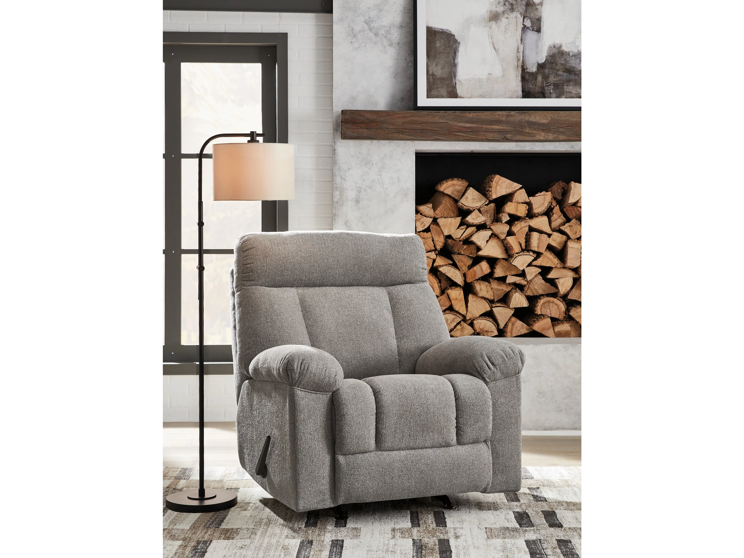 Hoyne Park Smoke Recliner (Online Special Price)