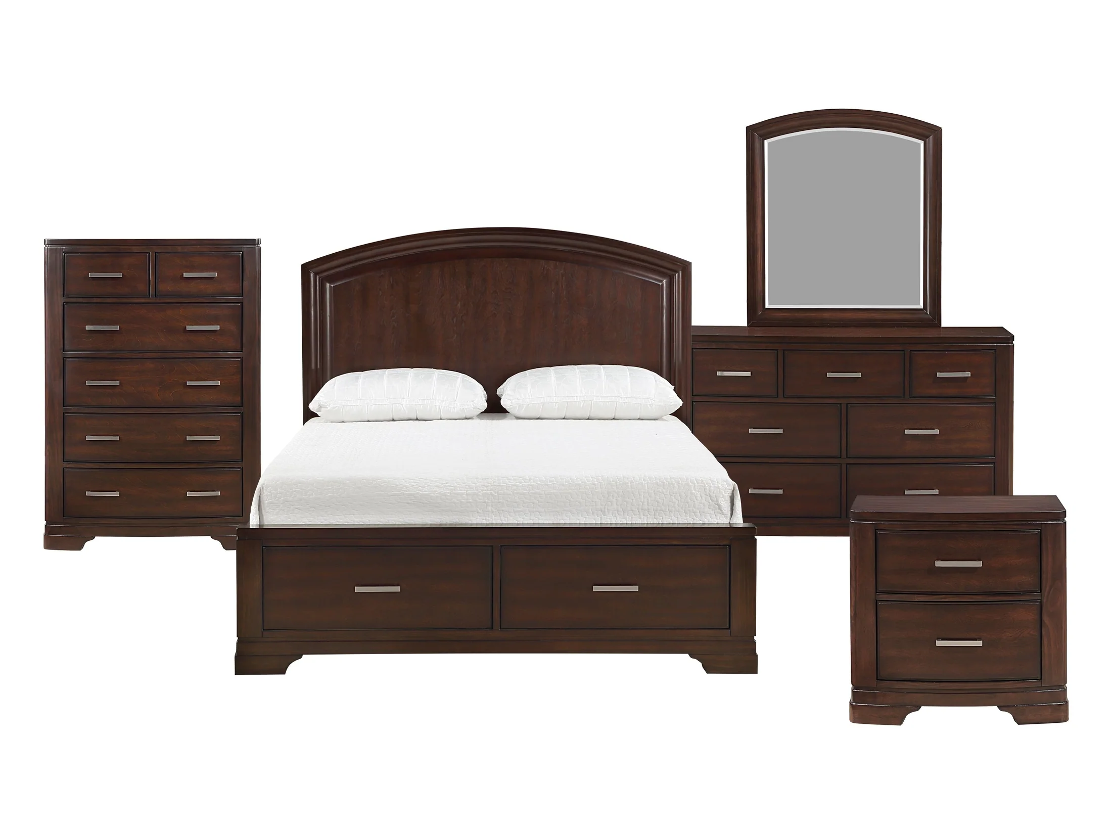 Hudson Cherry 5-Piece Queen Bedroom Set - Image 21