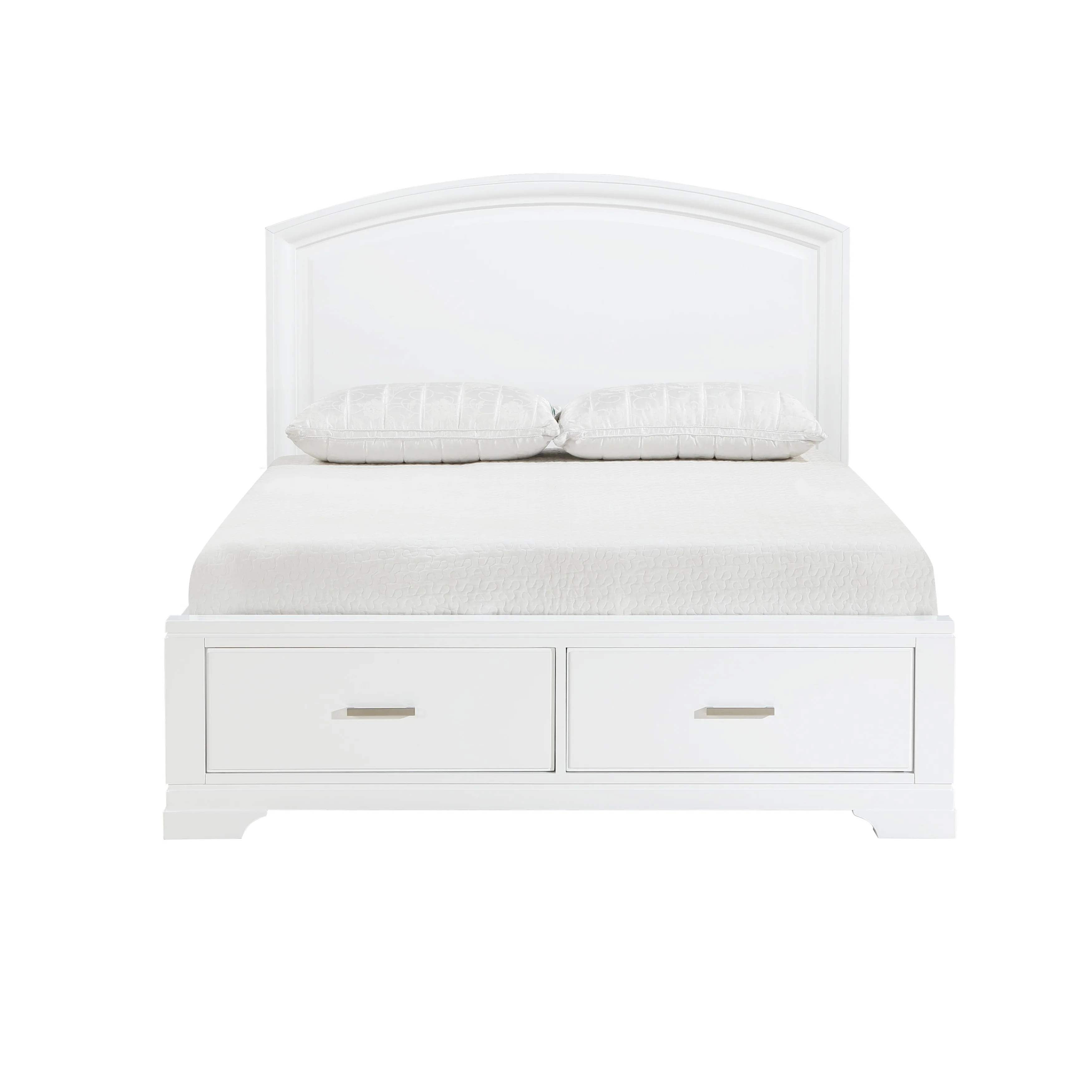 Hudson White 4-Piece Queen Bedroom Set - Image 2