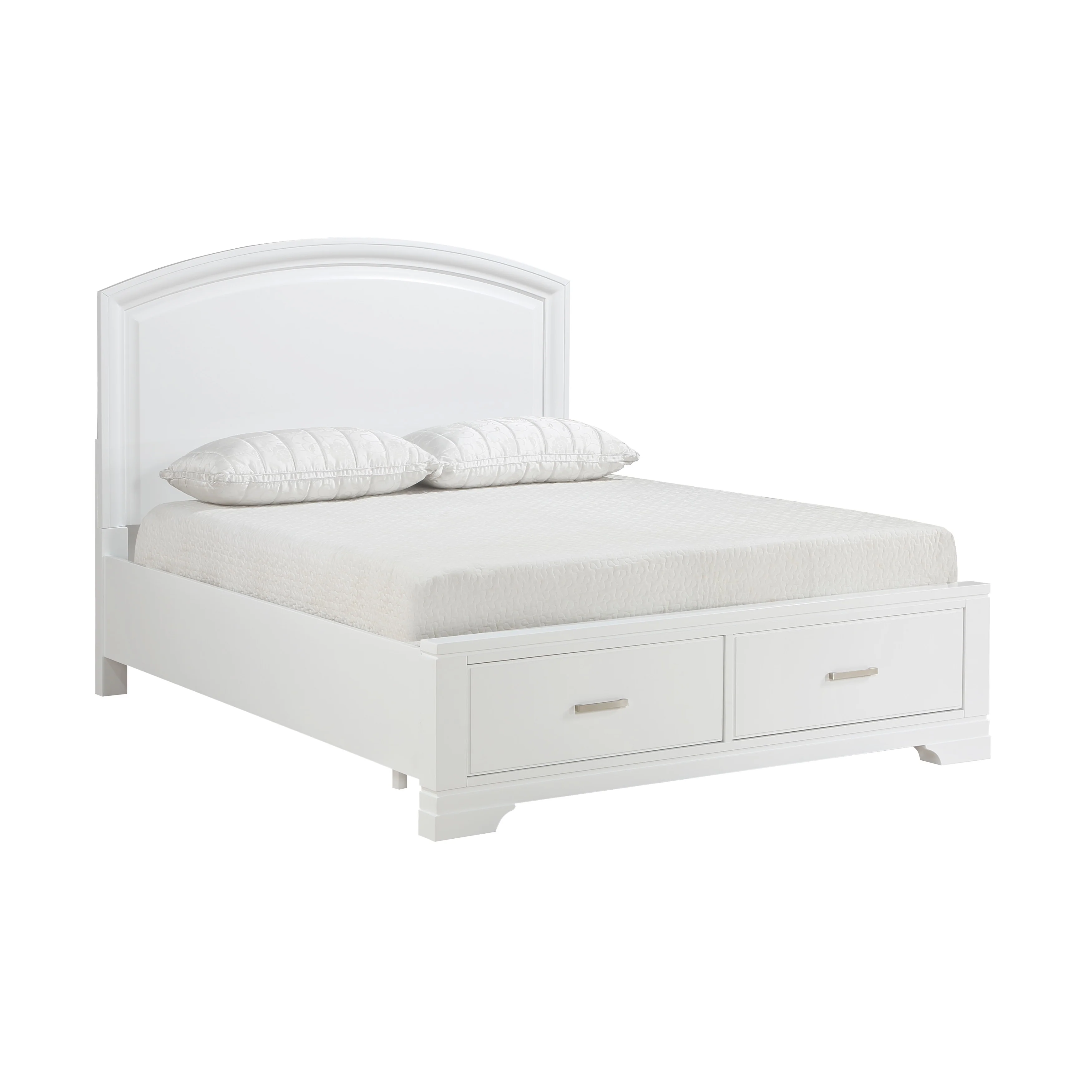Hudson White 4-Piece Queen Bedroom Set - Image 4