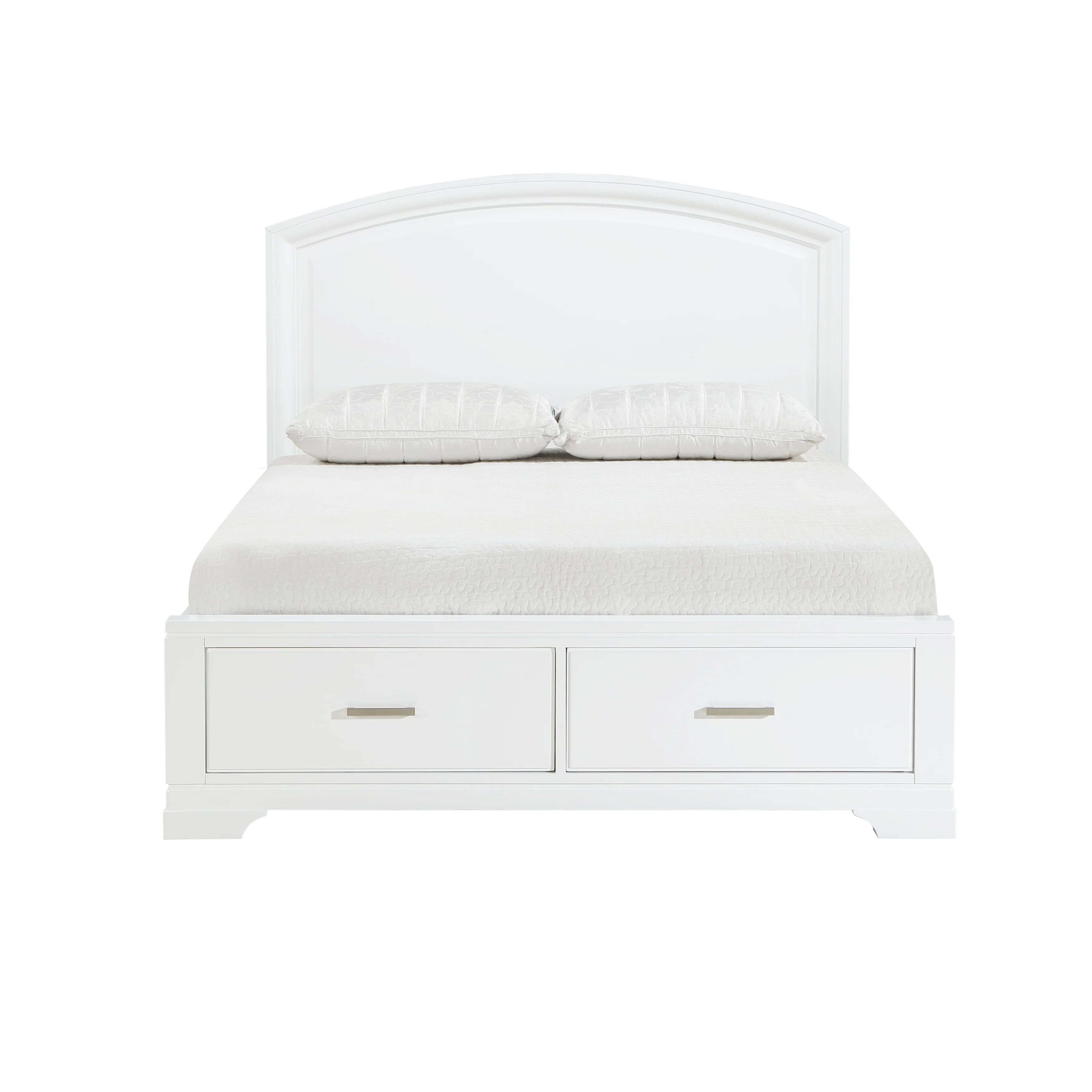 Hudson White 5-Piece Queen Bedroom Set - Image 2
