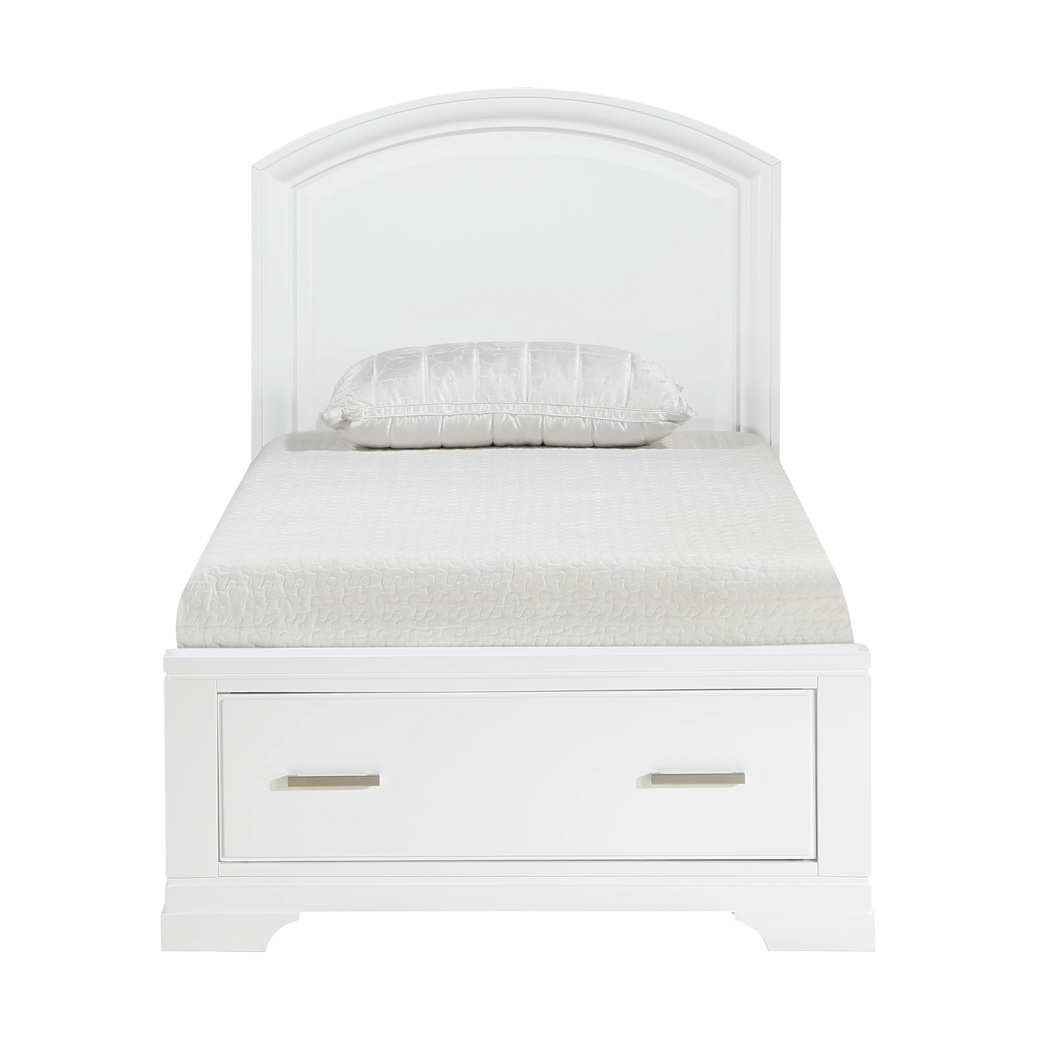 Hudson White 5-Piece Twin Bedroom Set - Image 2
