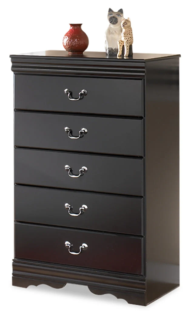 Huey Vineyard Black Queen Sleight Bed & Chest (Online Special Price) - Image 3