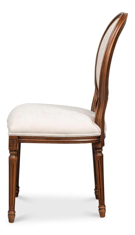 Hugo Beige Oval Side Chair (Set of 2) - Image 2