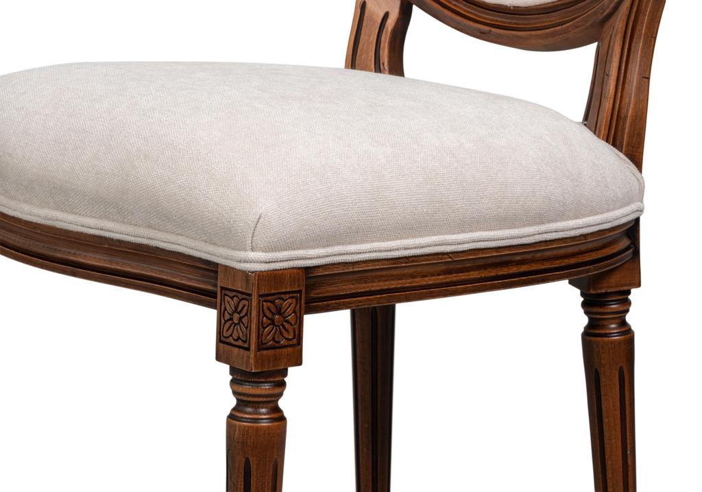 Hugo Beige Oval Side Chair (Set of 2) - Image 6