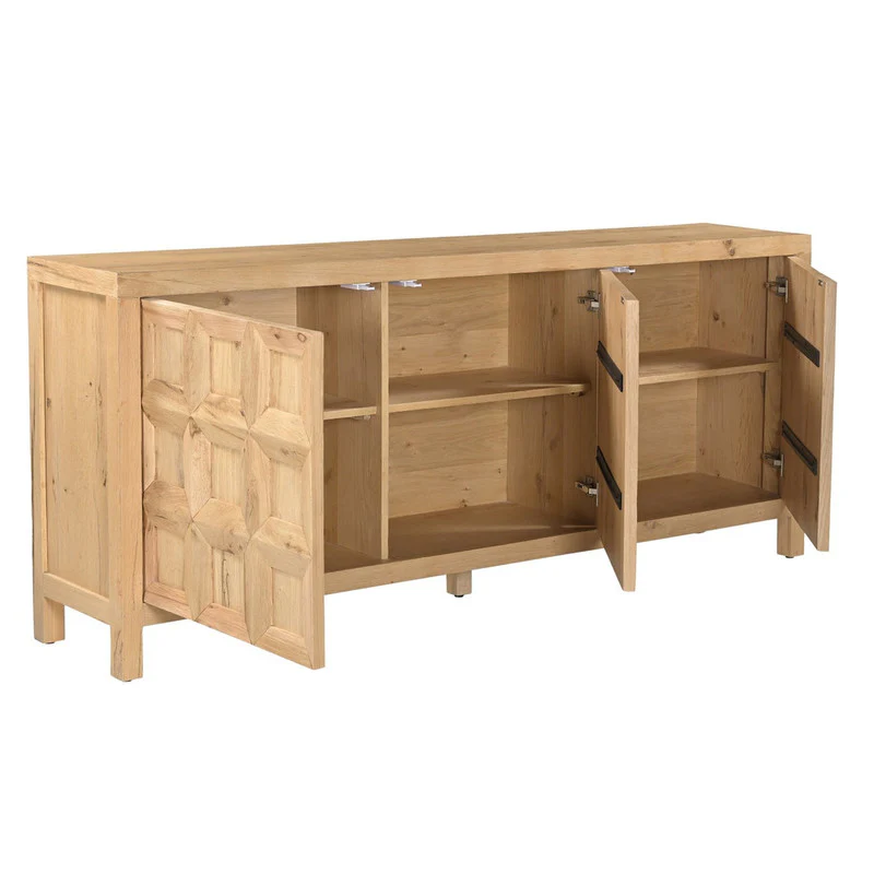 Huxley Tan Three-Door Sideboard - Image 3