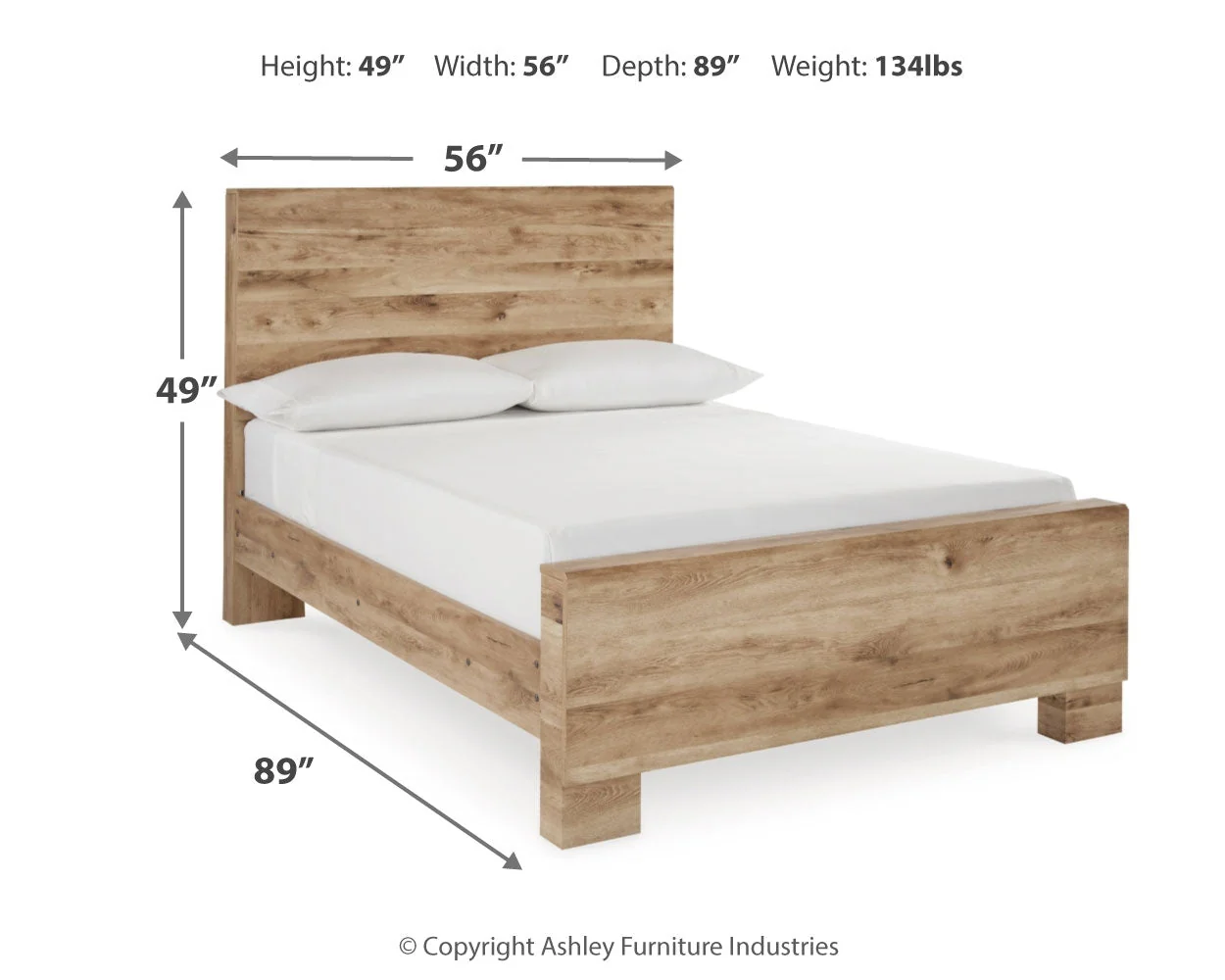 Hyanna Tan Brown Full Panel Bedroom Set with Dresser, Mirror and Nightstand (Online Special Price) - Image 15