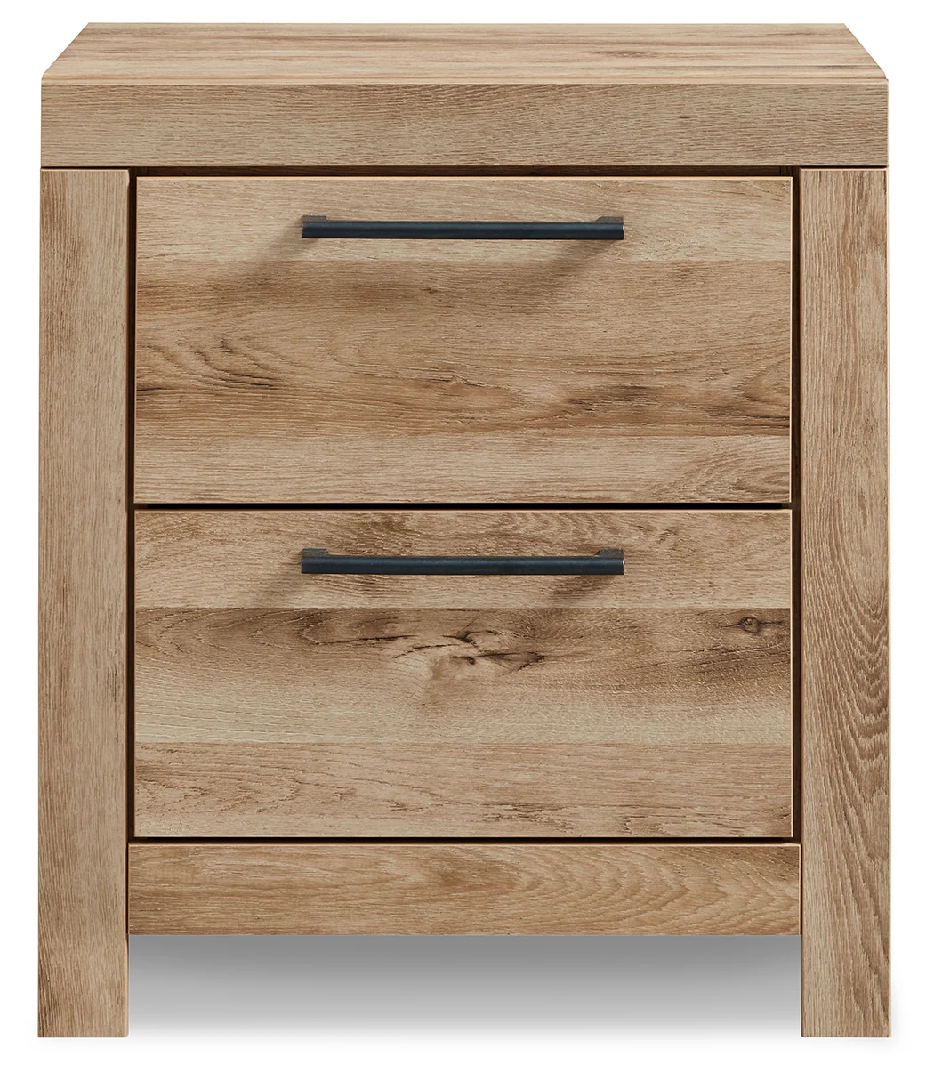 Hyanna Tan Brown Full Panel Bedroom Set with Dresser, Mirror and Nightstand - Image 10