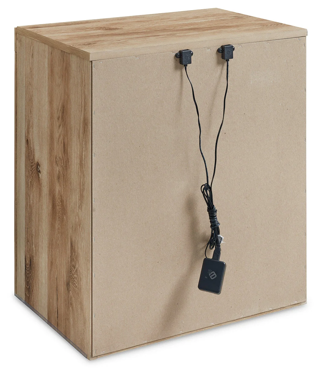 Hyanna Tan Brown Queen Panel Storage Bed, Dresser and Nightstand (Online Special Price) - Image 11