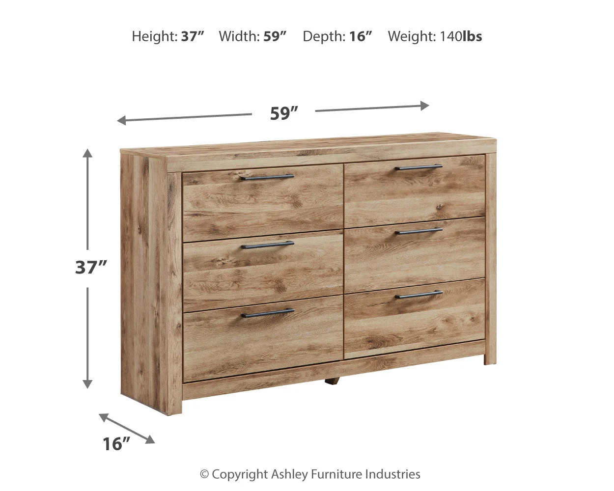 Hyanna Tan Brown Queen Panel Storage Bed, Dresser and Nightstand (Online Special Price) - Image 5