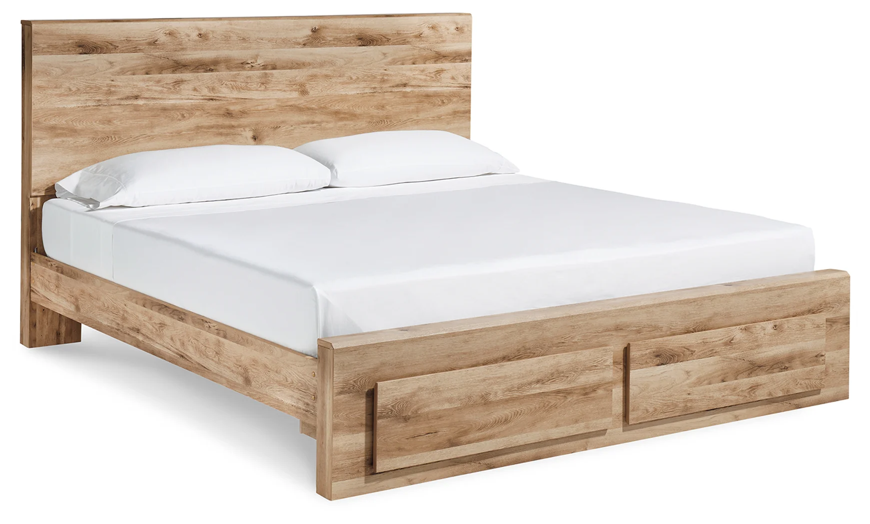 Hyanna Tan Brown Queen Panel Storage Bedroom Set with Dresser and Nightstand - Image 6