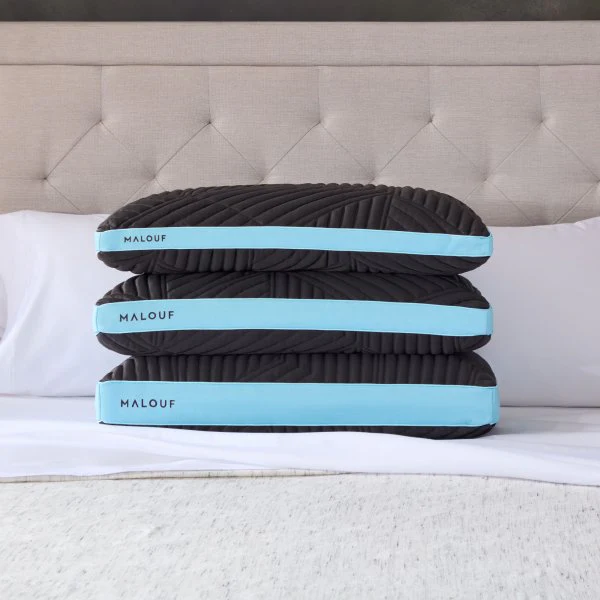 Ice Cloud + Omniphase Black/Blue King High Loft Pillow - Image 2