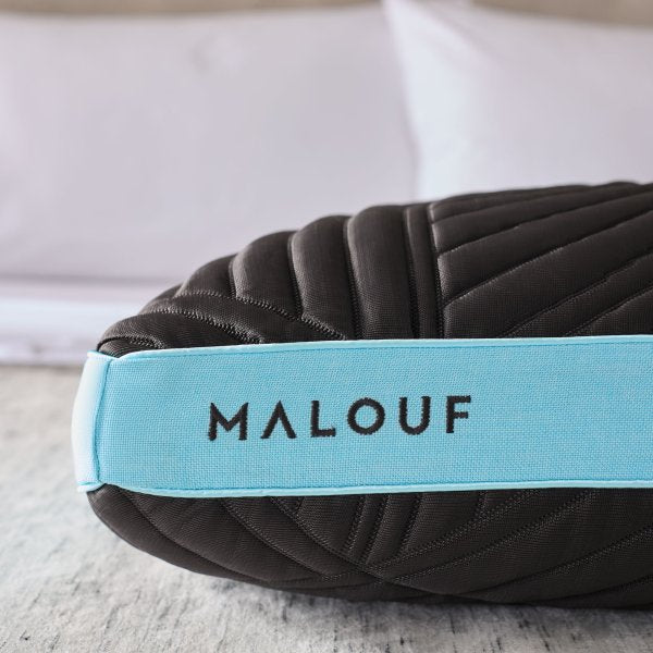 Ice Cloud + Omniphase Black/Blue King Mid Loft Pillow - Image 5