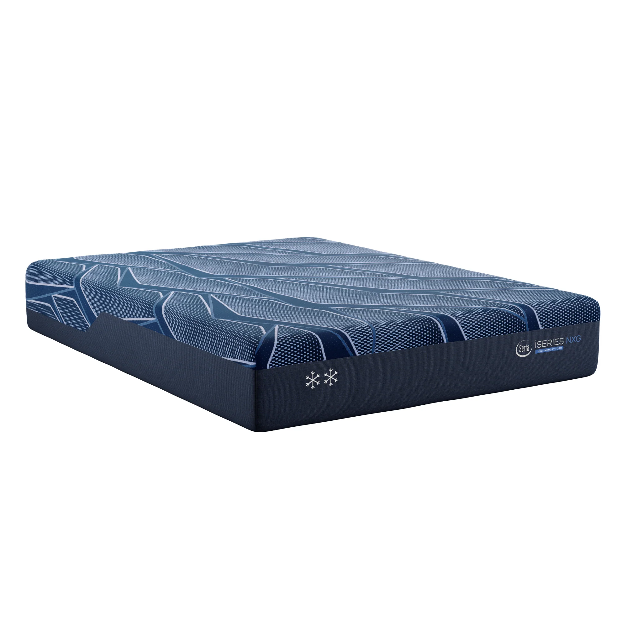 iSeries NXG 1500 Luxury Firm 12" Dark Blue Memory Foam Queen Firm Mattress - Image 4