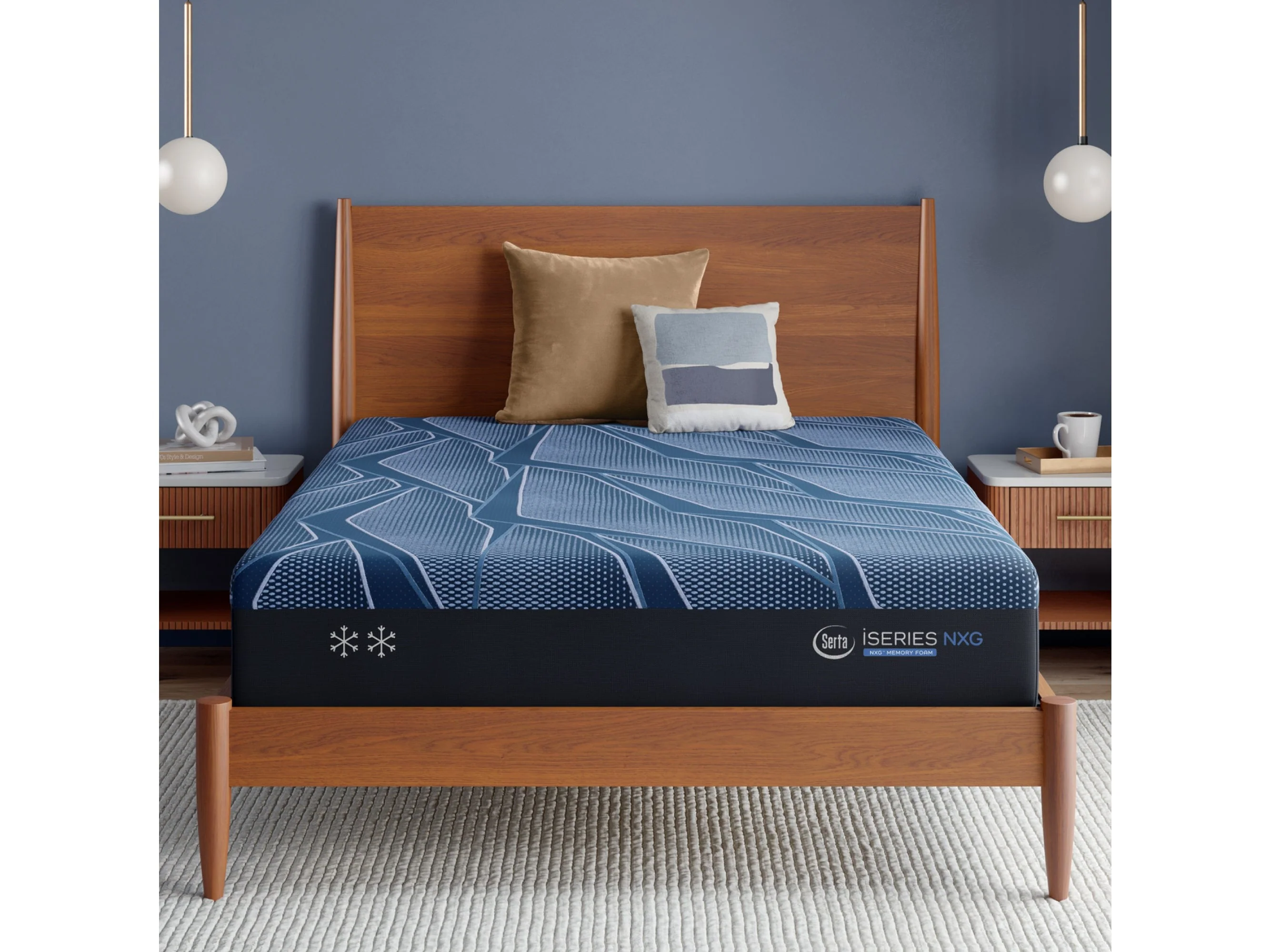 iSeries NXG 2500 Plush 12.5" Dark Blue Memory Foam Full Plush Mattress