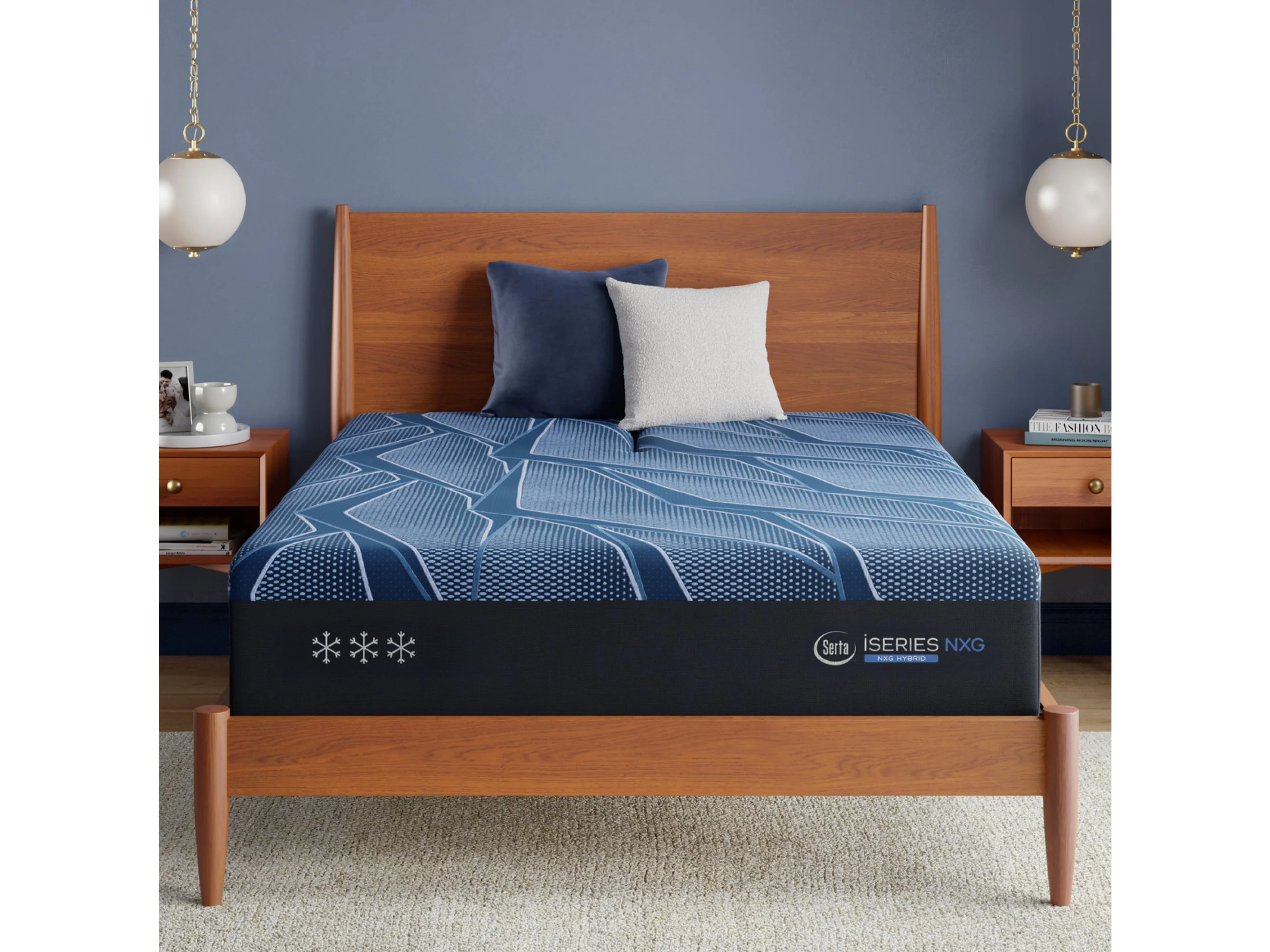 iSeries NXG 3500 Hybrid Firm 13.5" Dark Blue Hybrid California King Firm Mattress