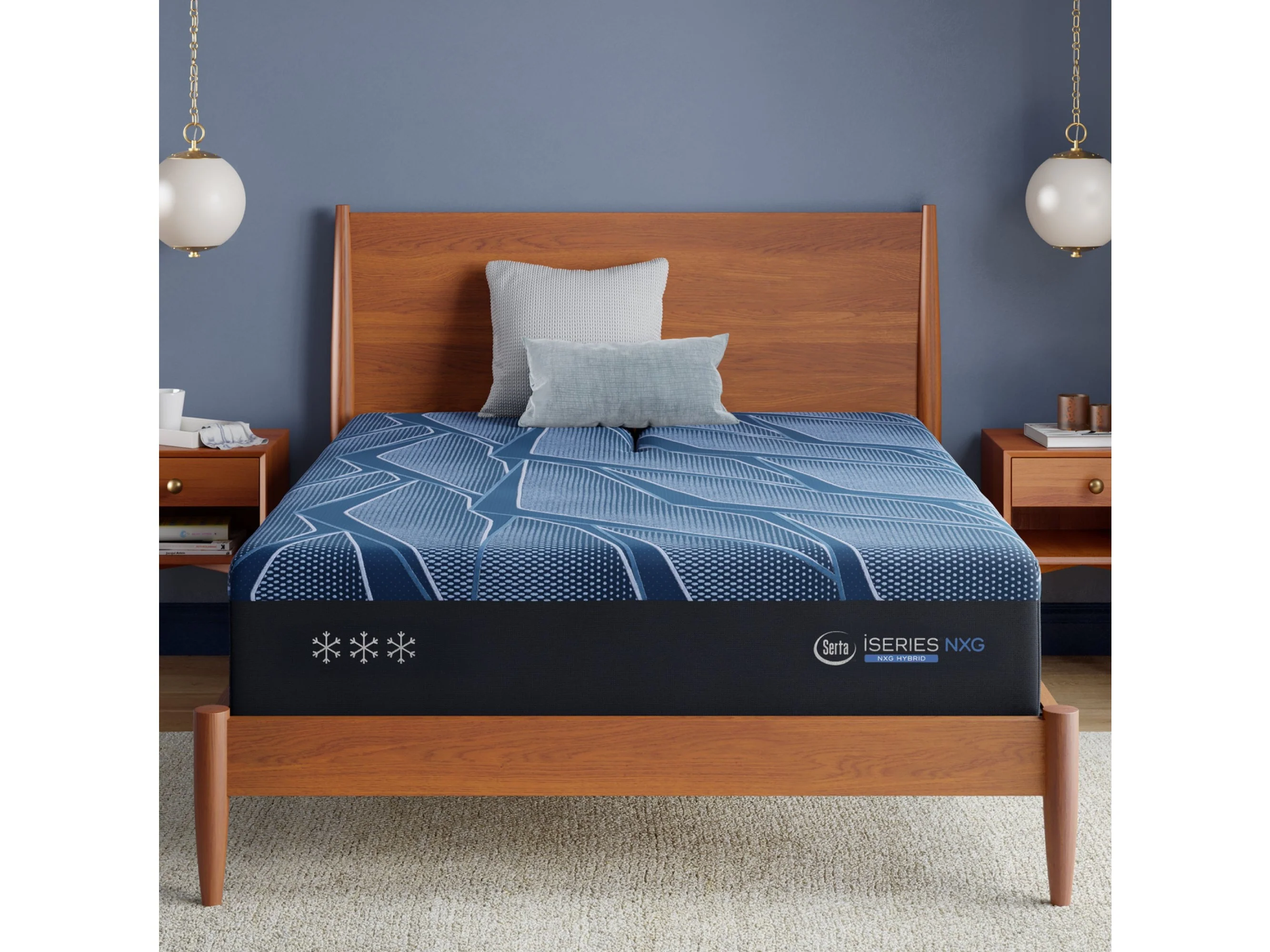 iSeries NXG 3500 Hybrid Medium 13.5" Dark Blue Hybrid King Split Head Medium Mattress