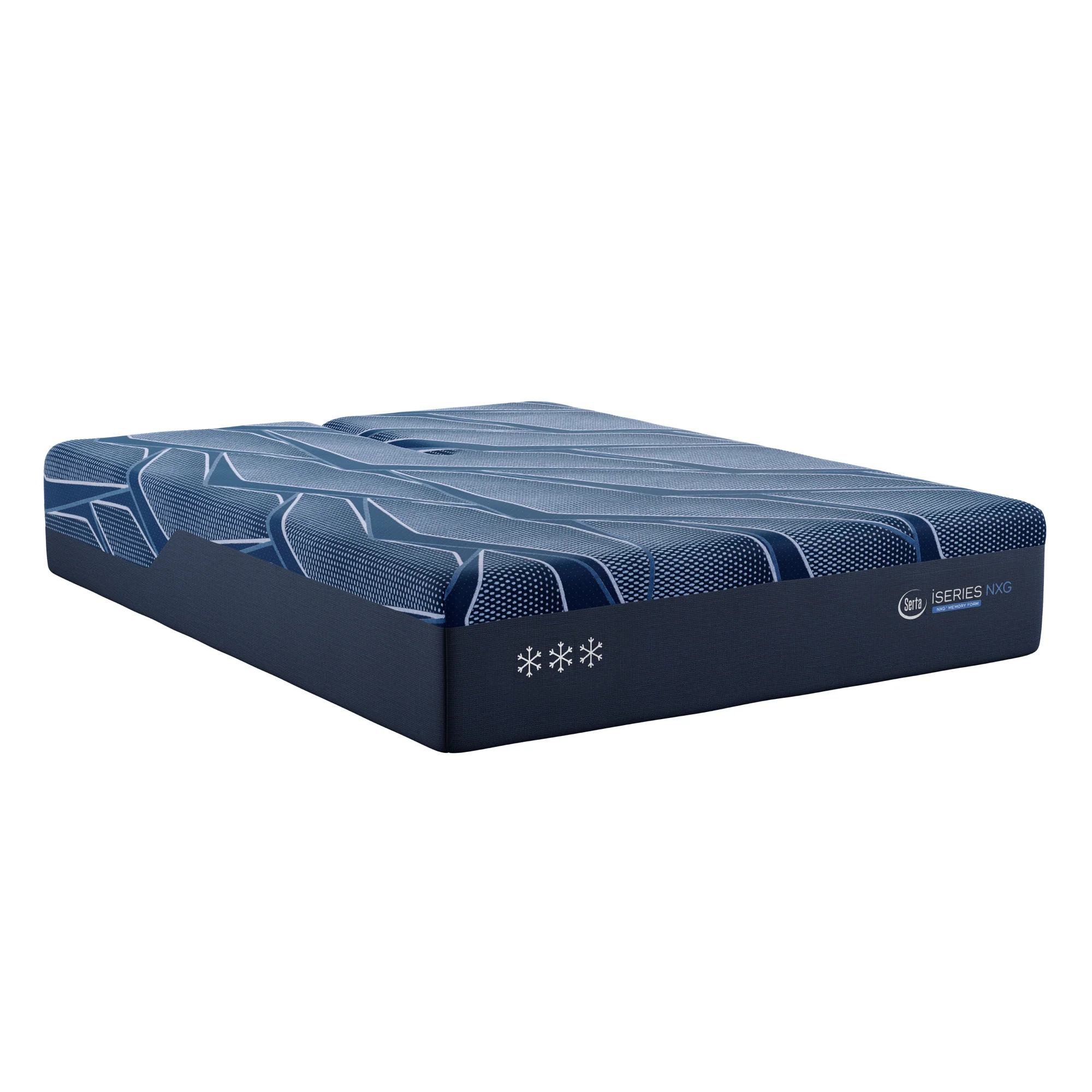 iSeries NXG 3500 Medium 13.5" Dark Blue Memory Foam King Medium Mattress - Image 5