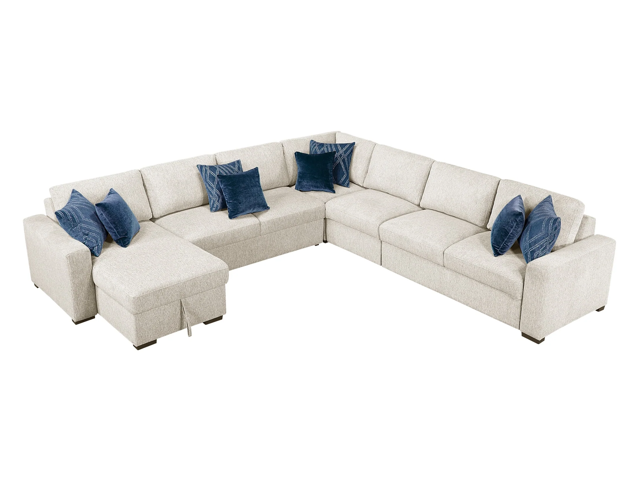 Isla Beige 5-Piece Sectional w/ Reversible Chaise