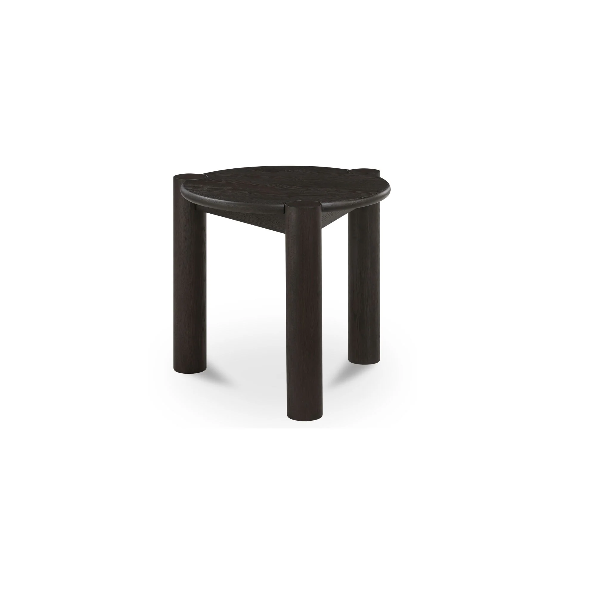 Jack Brushed Dark Brown Side Table - Image 2