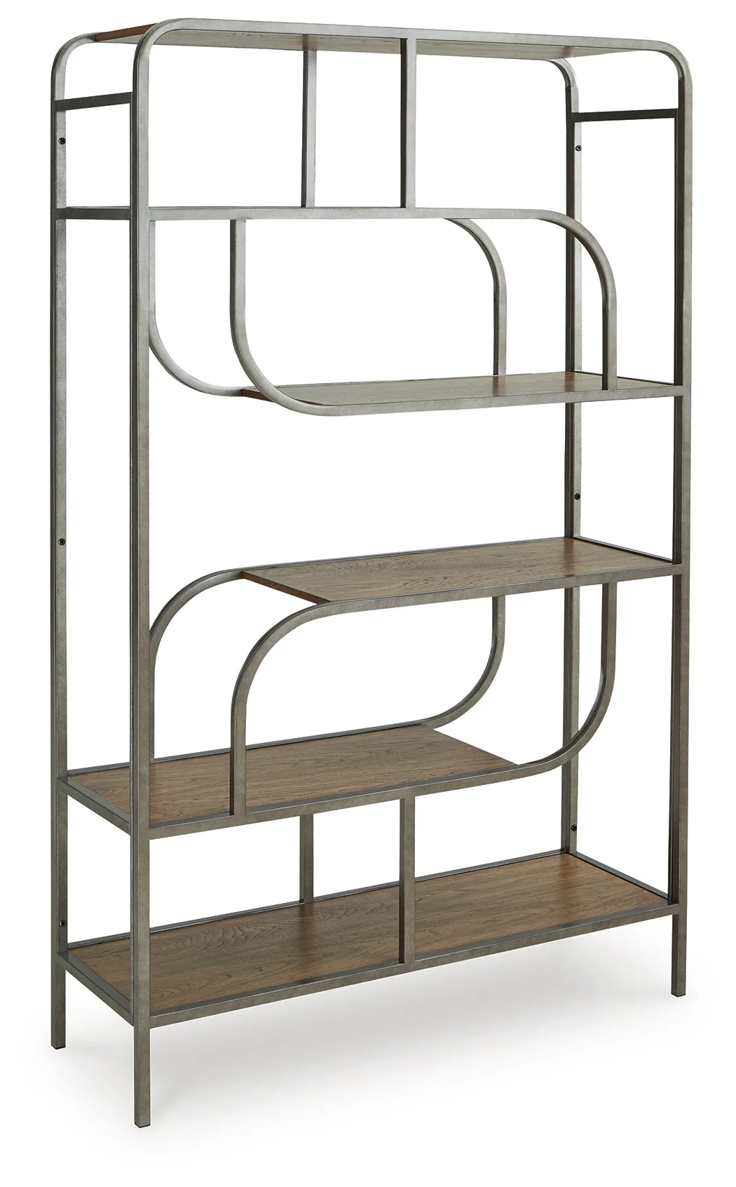 Jaddon Brown/Antique Silver Bookcase (Online Special Price) - Image 2