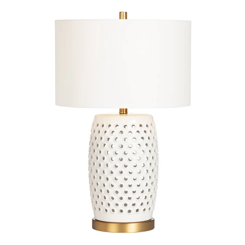 Jameson White Table Lamp With Nightlight - Image 3